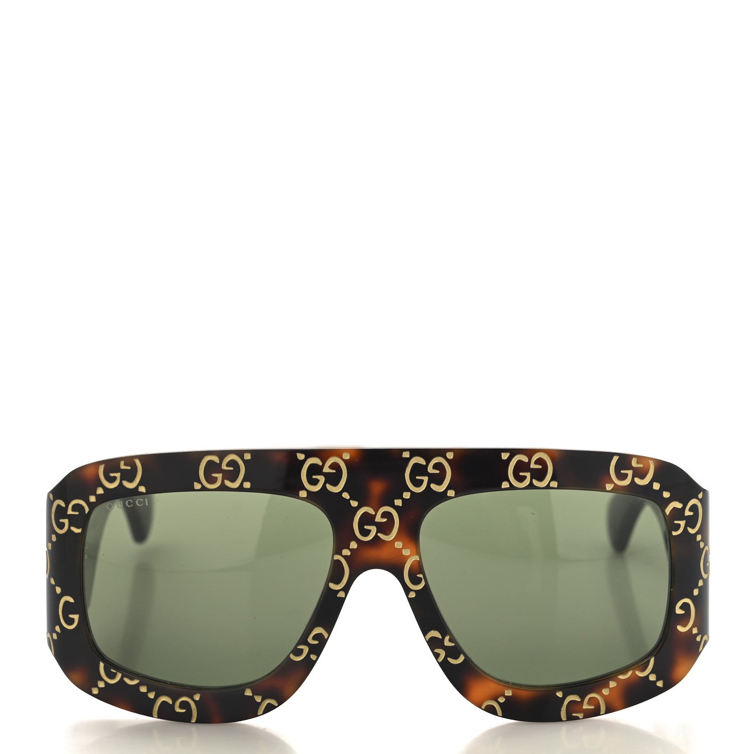Acetate Monogram Shield Sunglasses GG0983S Havana
