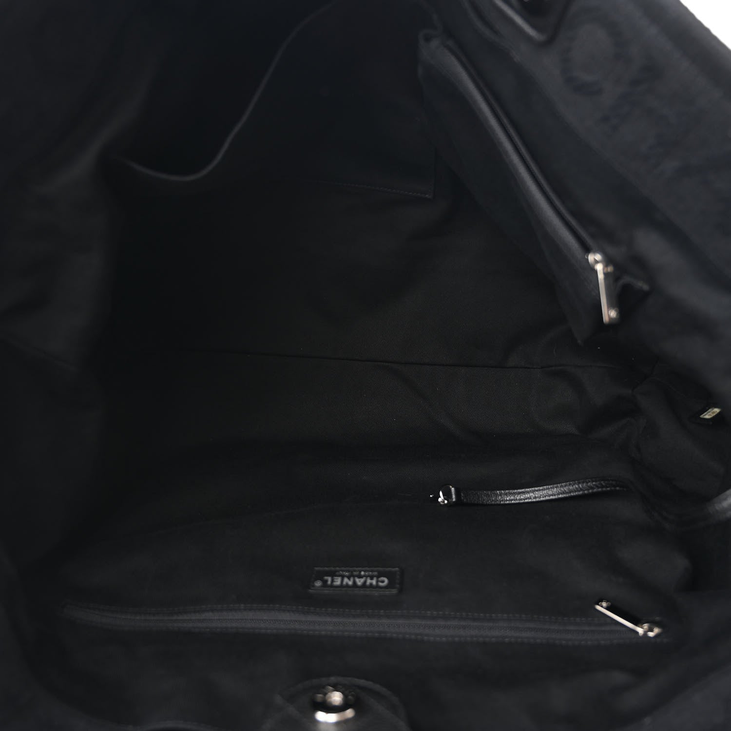 Canvas Extra Large Double Face Shopping Tote Black