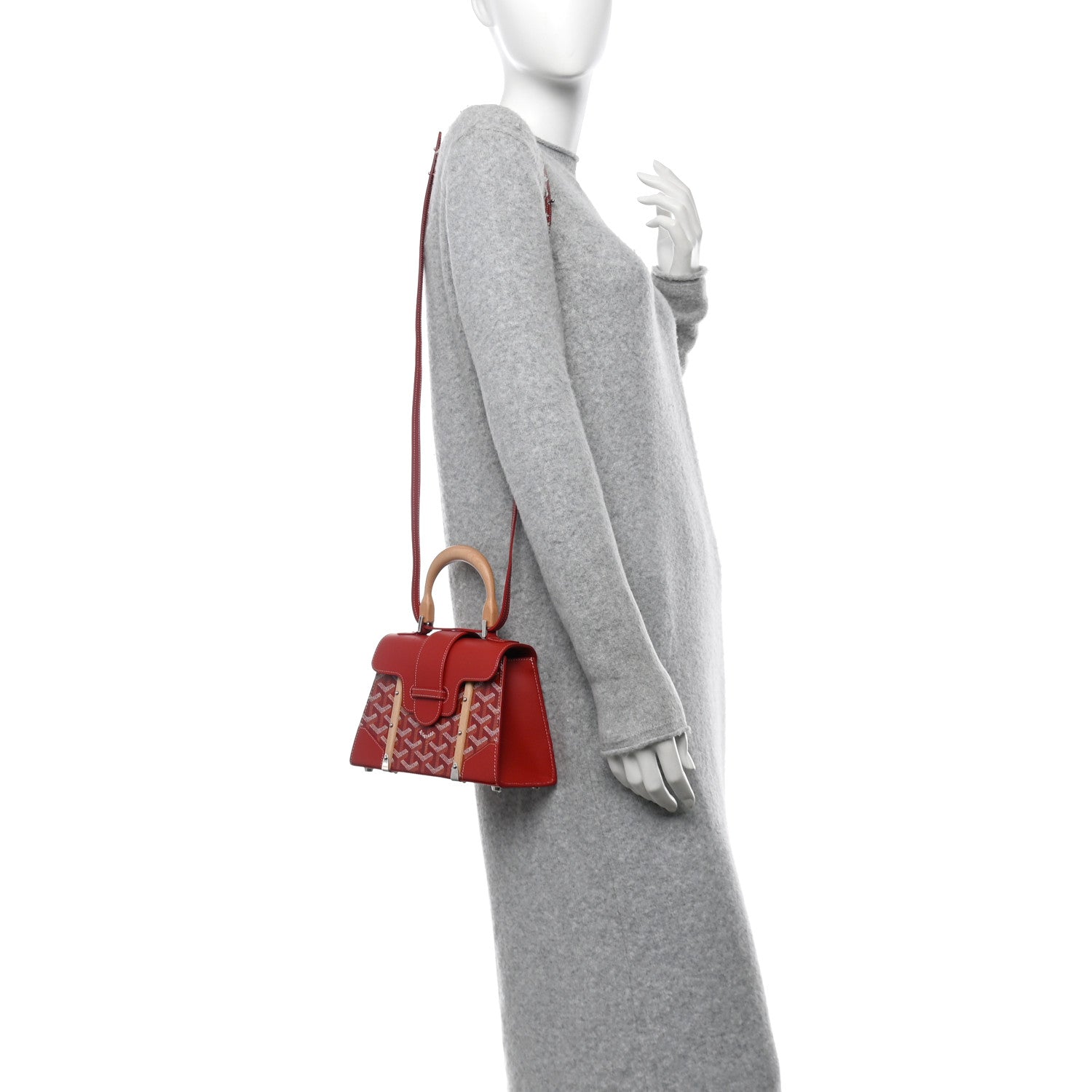 Goyardine Structure Mini Saigon Red