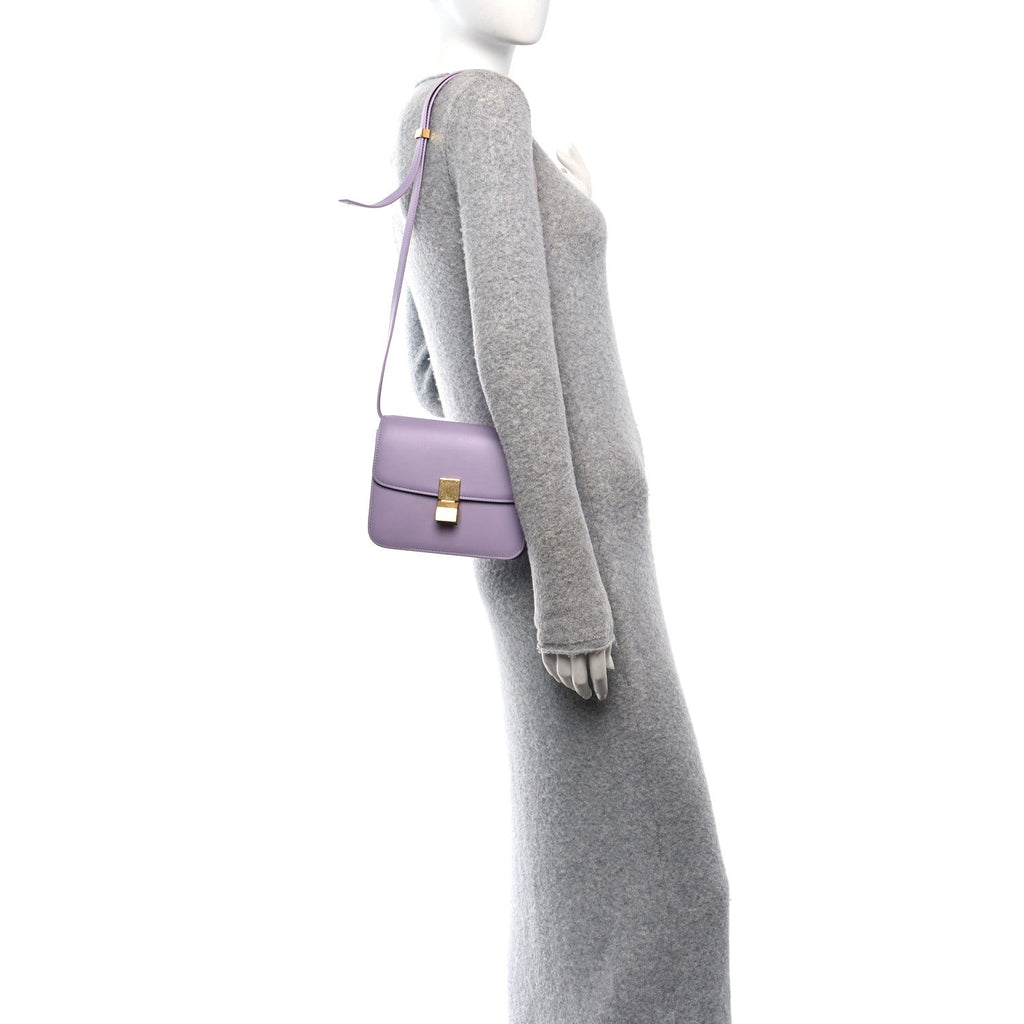 Box Calfskin Teen Classic Box Flap Bag Lilas