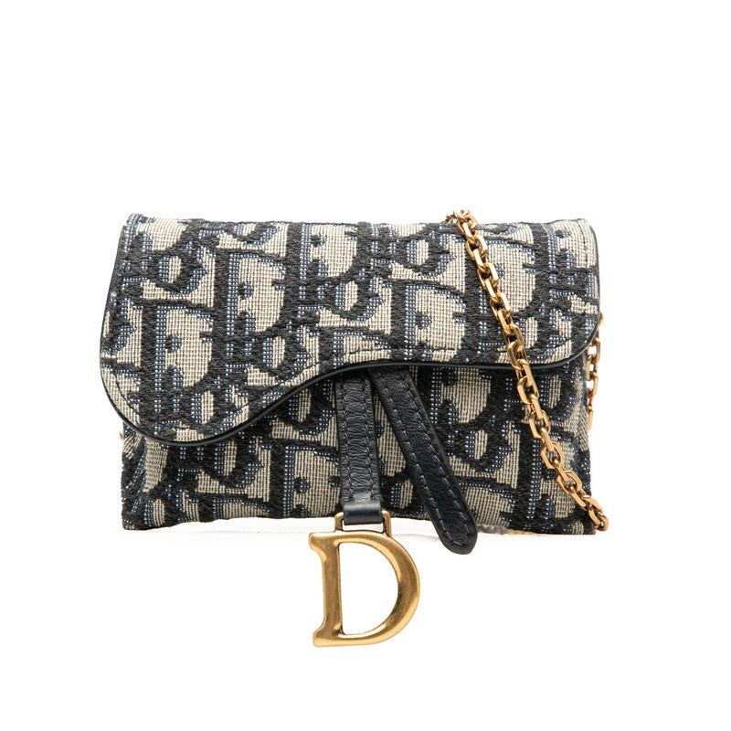 Dior Saddle Nano Pouch Trotter Canvas Shoulder Bag