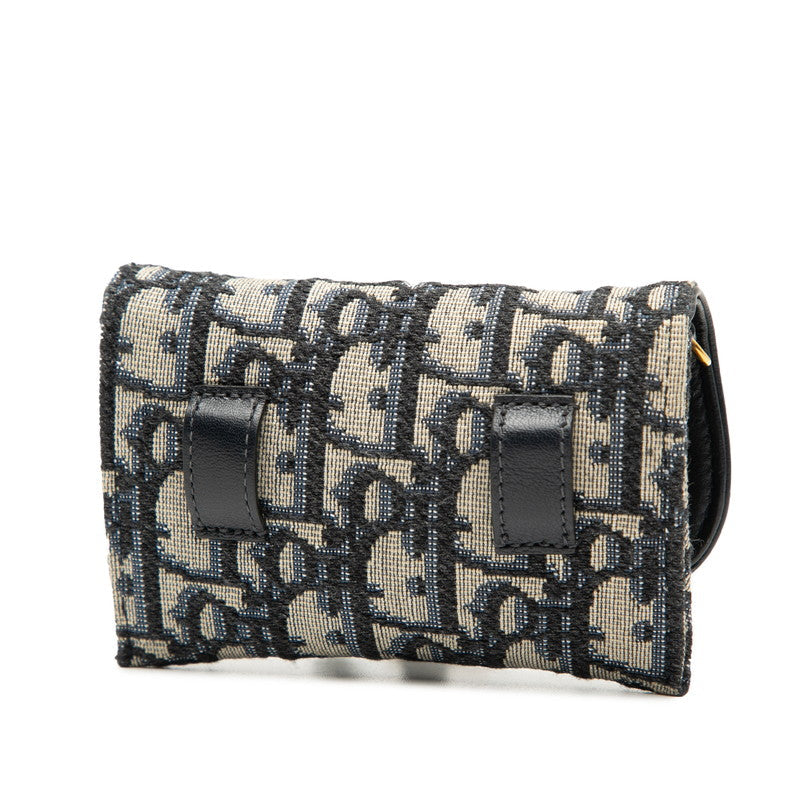 Dior Saddle Nano Pouch Trotter Canvas Shoulder Bag