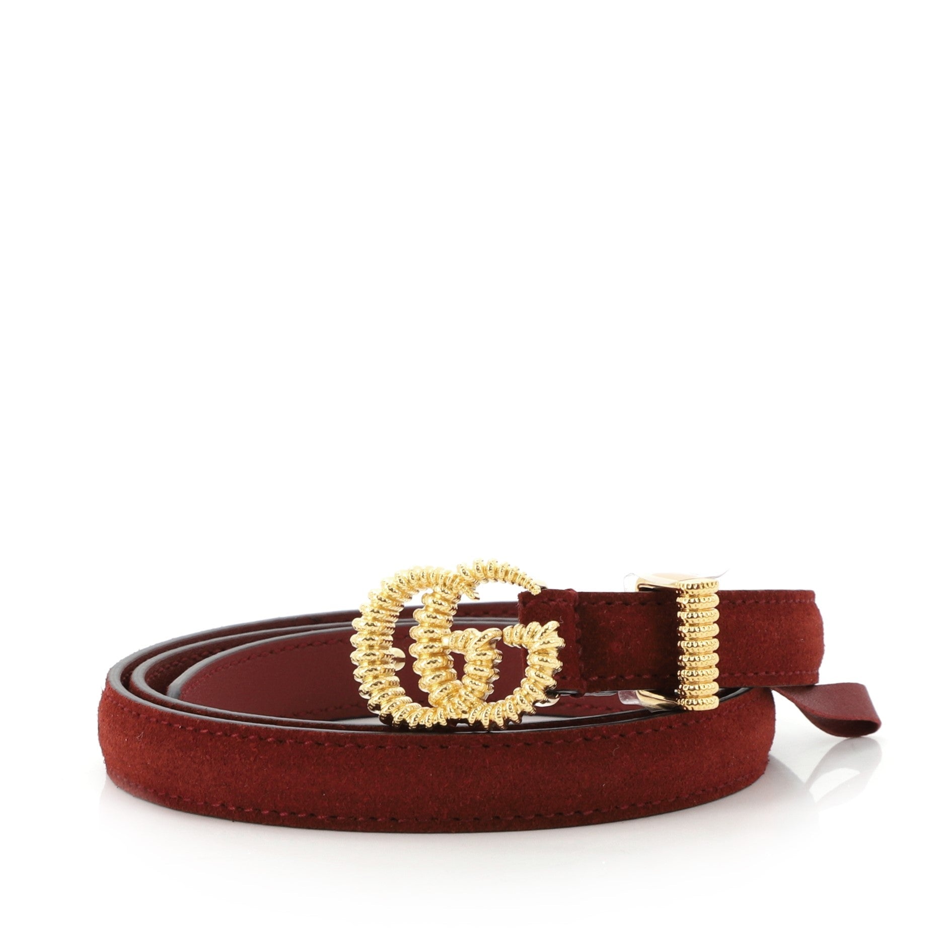 Torchon GG Marmont Belt Suede Thin 75