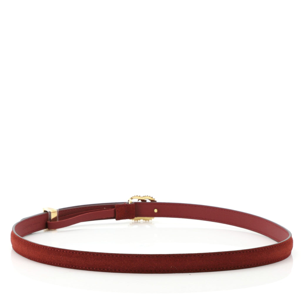 Torchon GG Marmont Belt Suede Thin 75