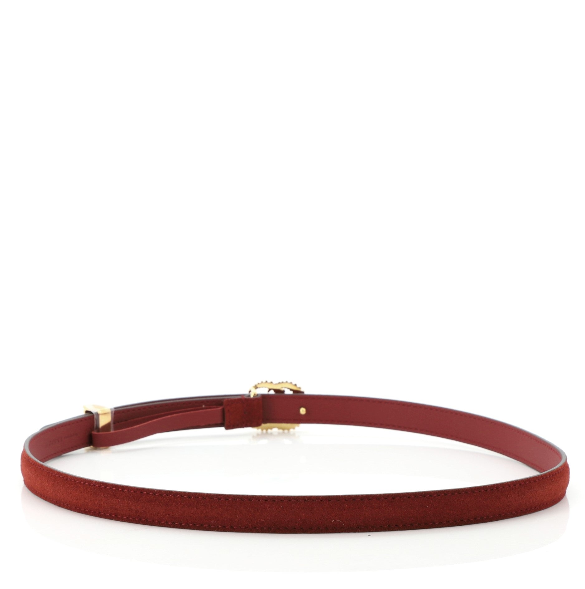 Torchon GG Marmont Belt Suede Thin 75