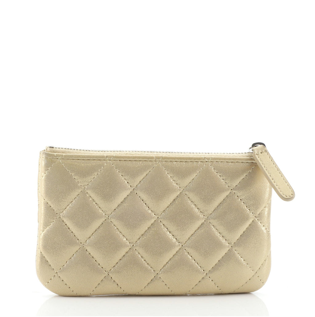 Classic O Case Pouch Star Embossed Lambskin Mini