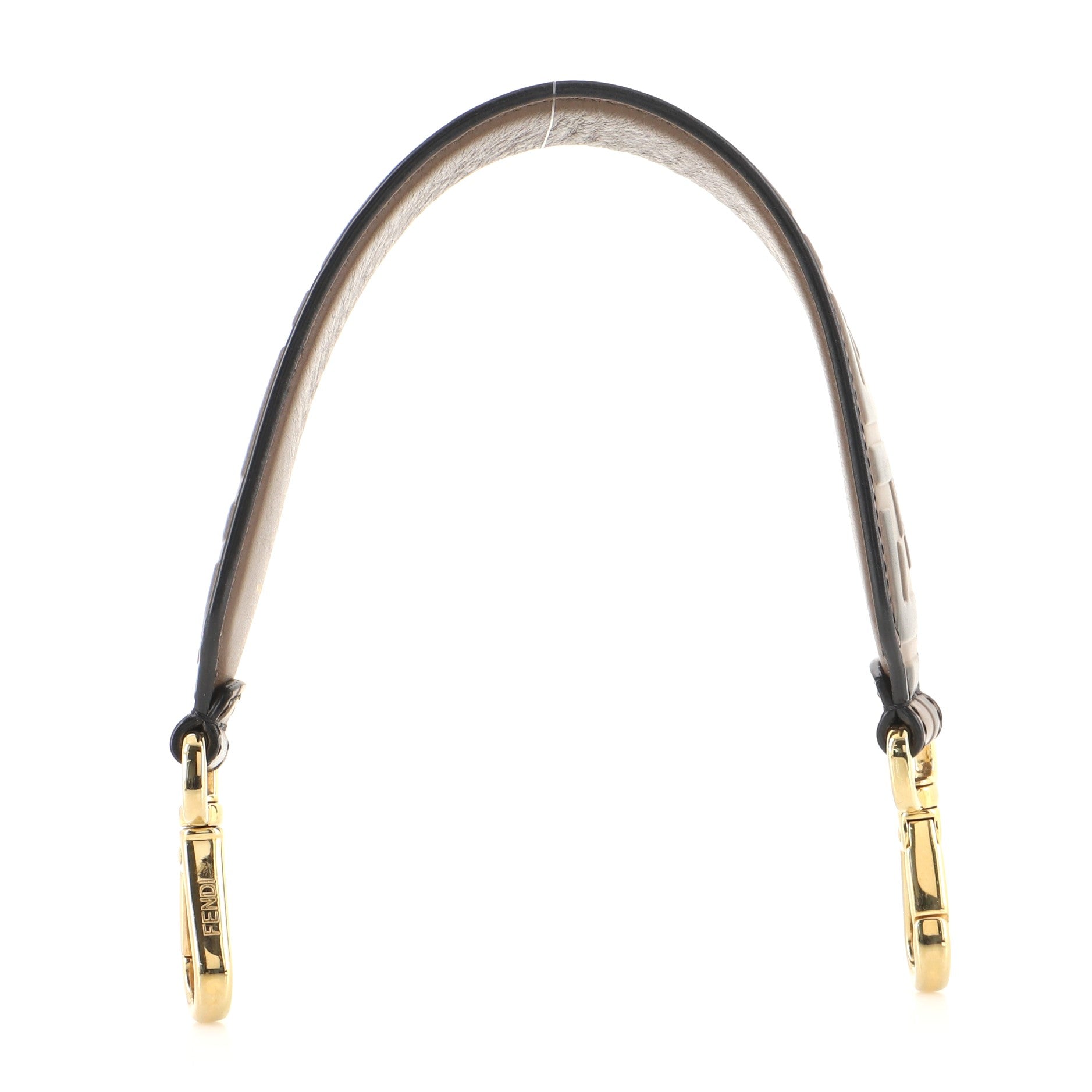 Mini Strap You Short Shoulder Strap Zucca Embossed Leather