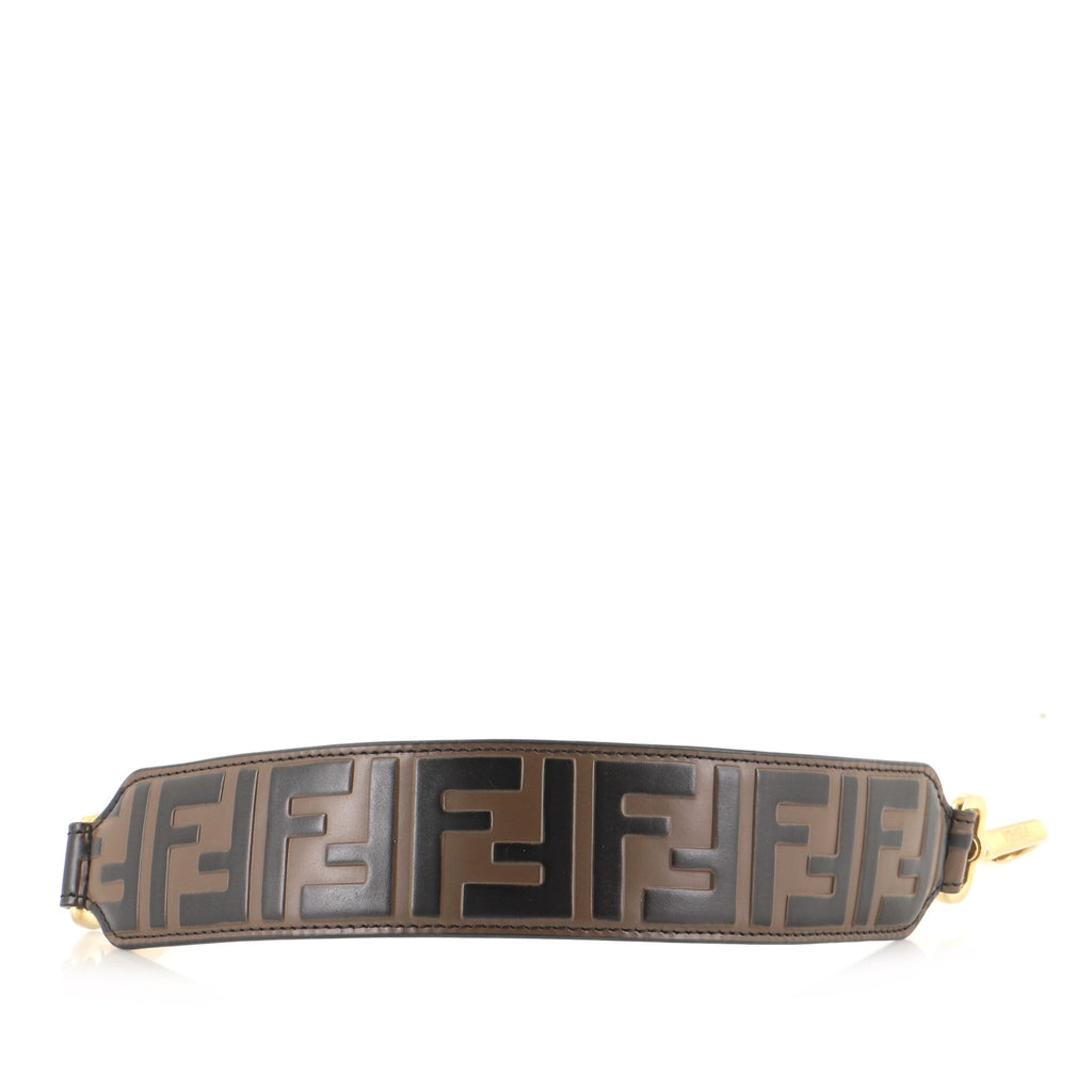 Mini Strap You Short Shoulder Strap Zucca Embossed Leather