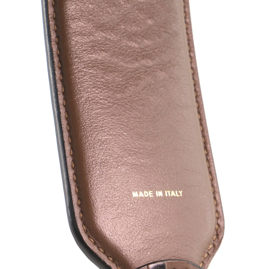 Mini Strap You Short Shoulder Strap Zucca Embossed Leather