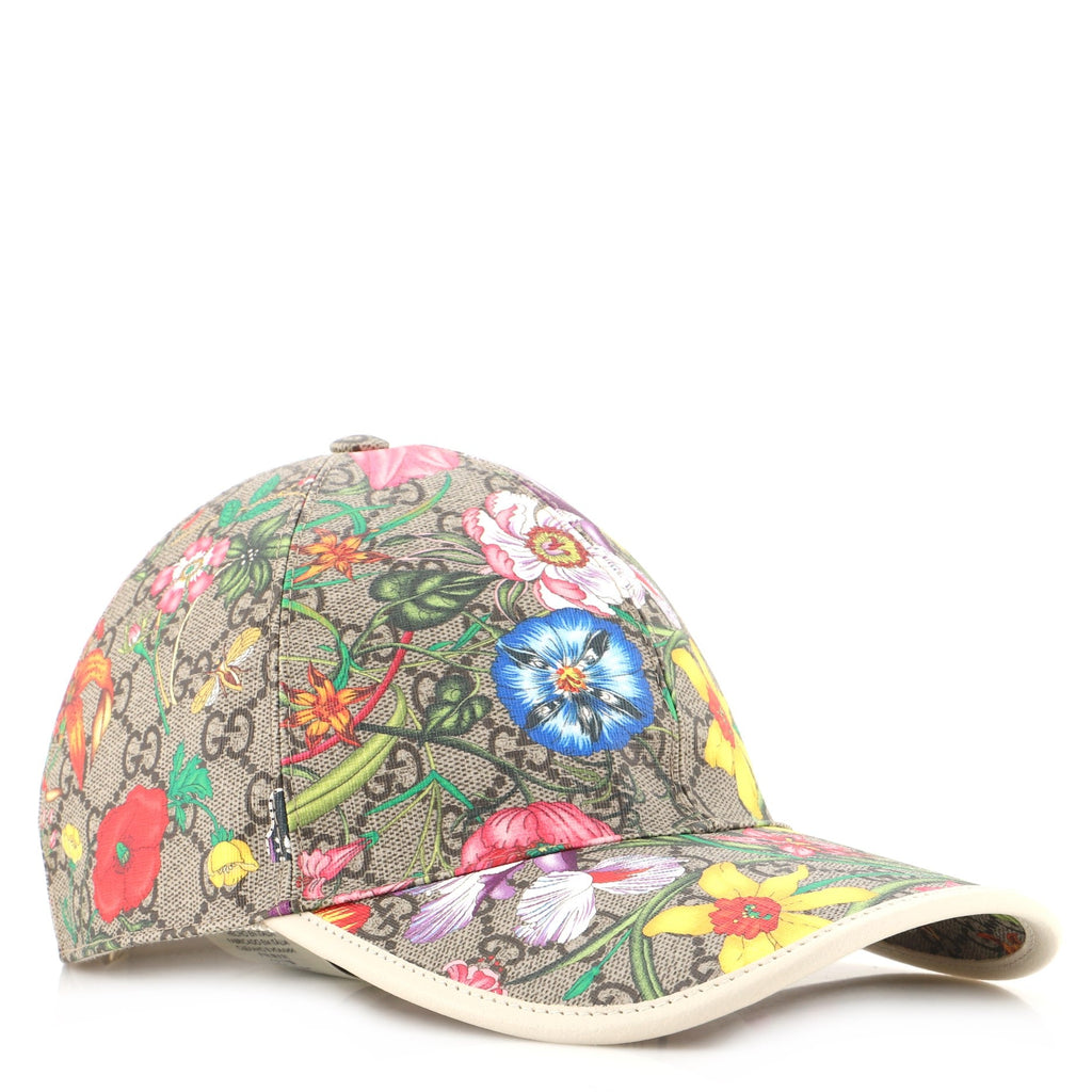 Baseball Cap Flora GG Coated Canvas Small