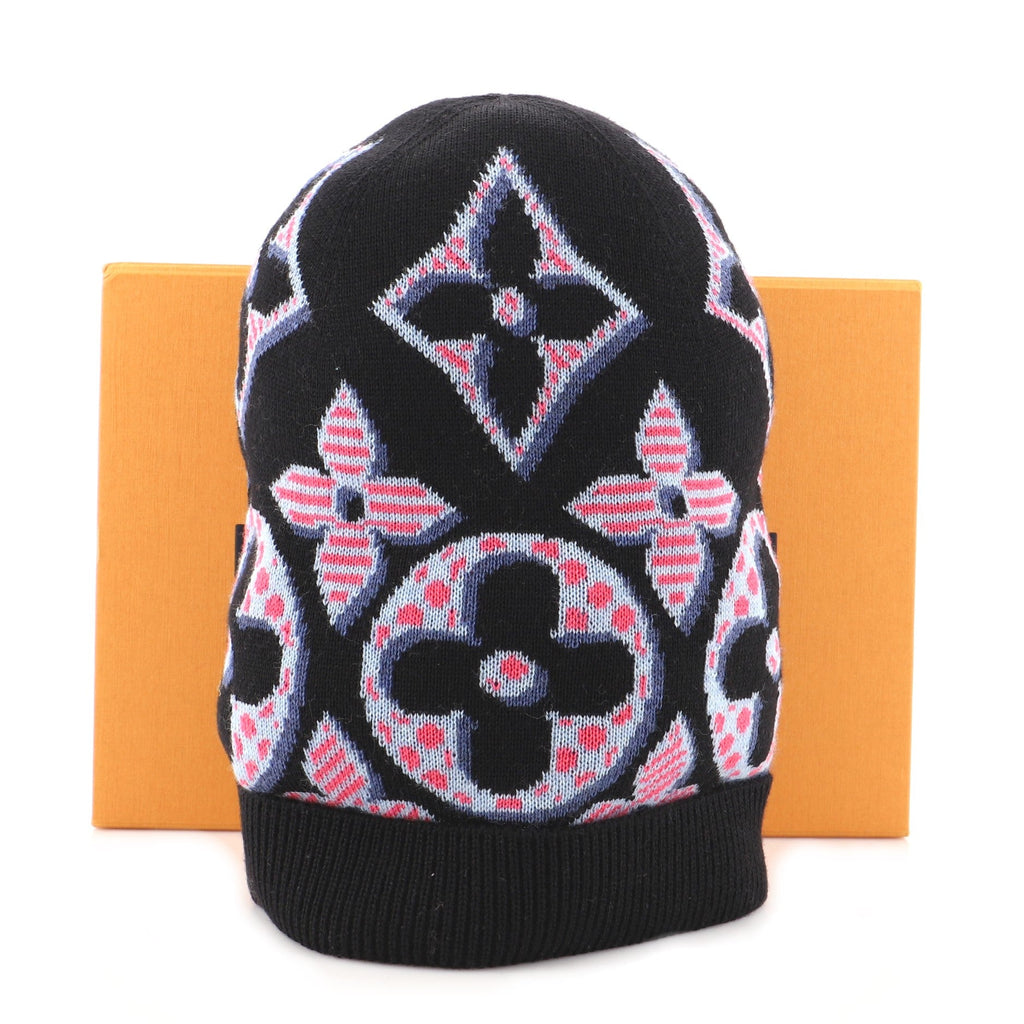 Giant Pop Monogram Knit Hat Wool XS