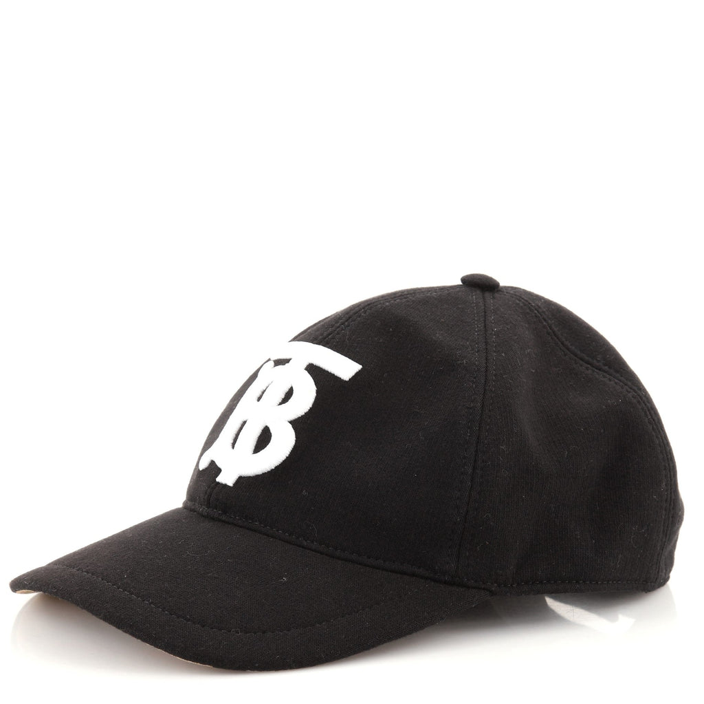 TB Logo Baseball Cap Embroidered Canvas with Vintage Check Canvas Medium