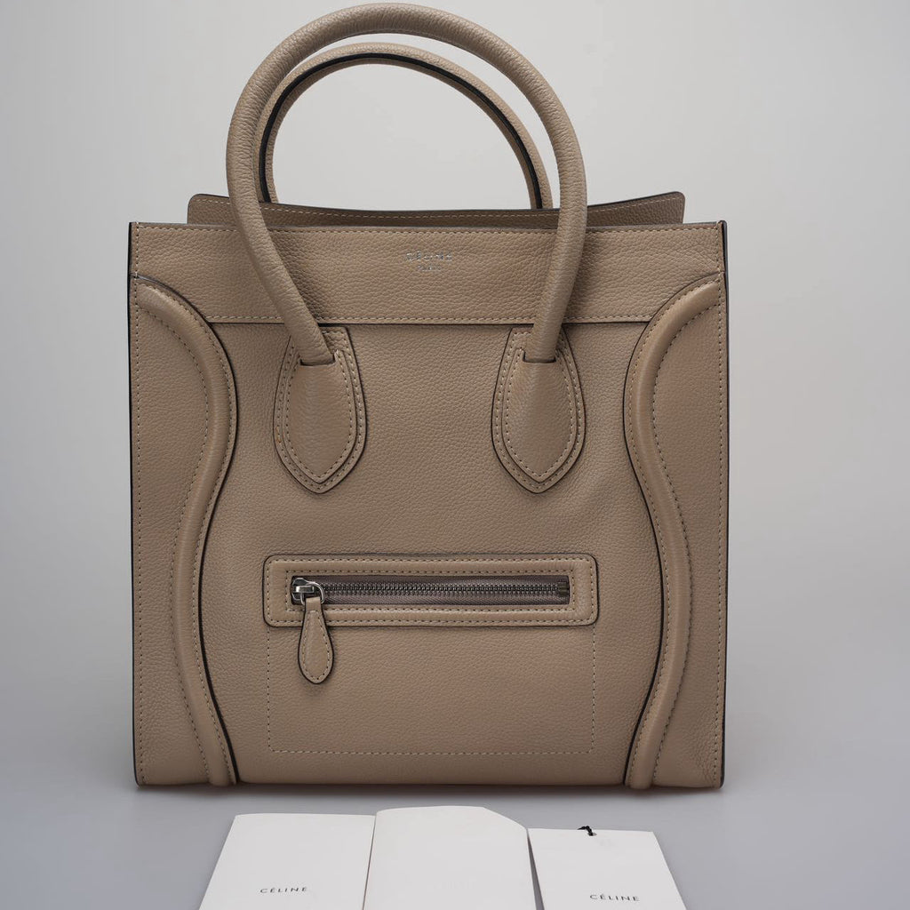 Celine Gray Luggage Tote Leather Bag 2012