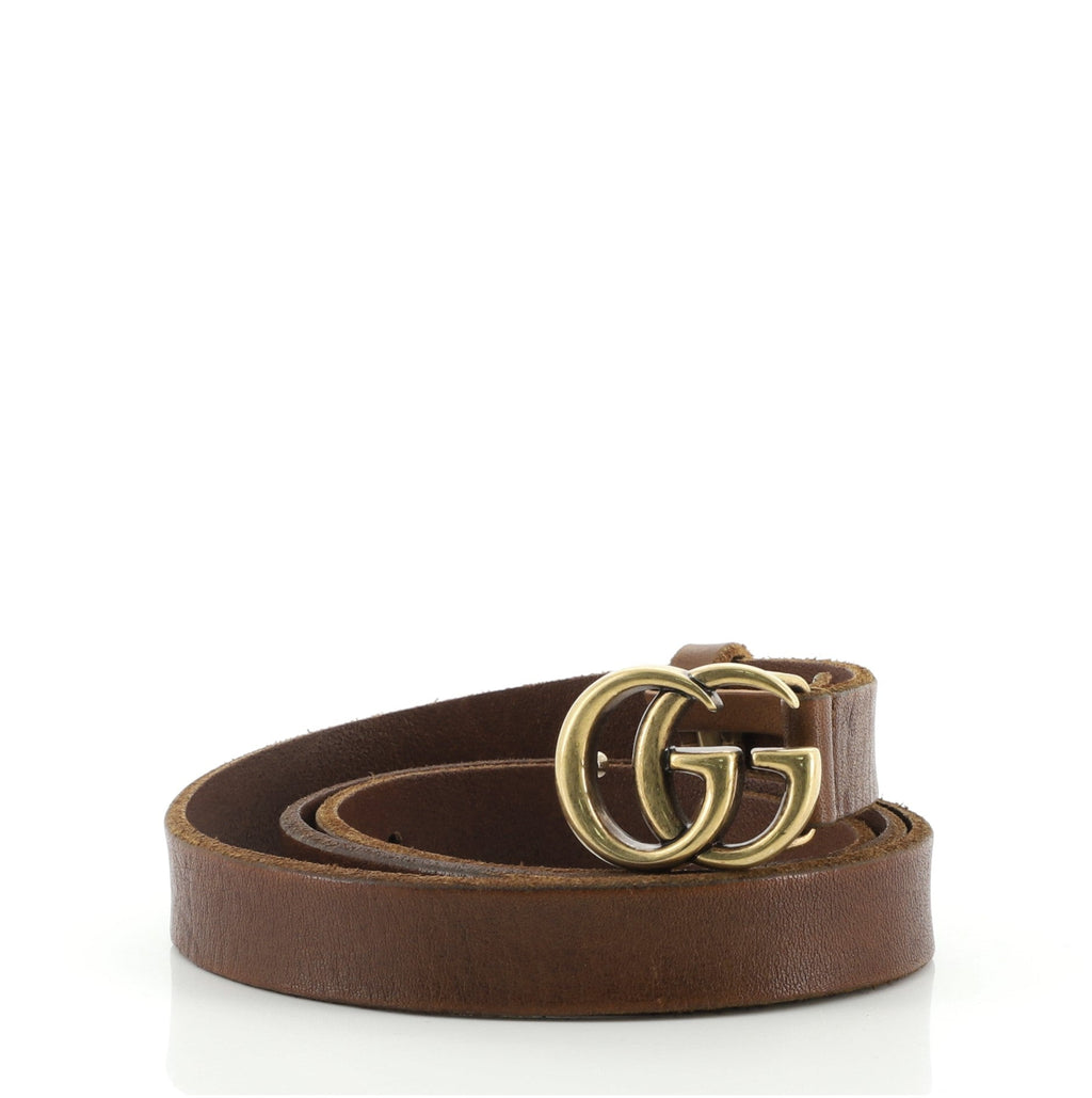 GG Marmont Belt Leather Thin 85