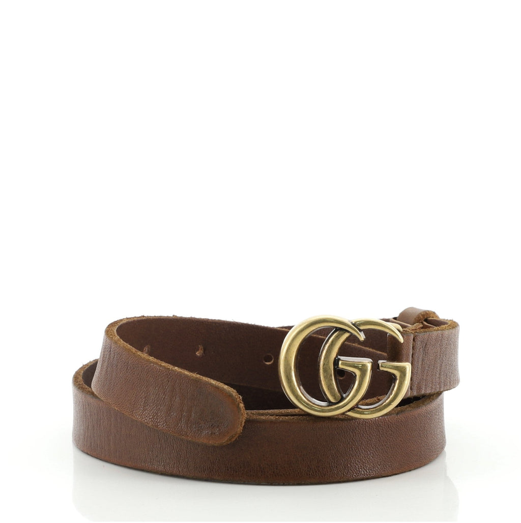 GG Marmont Belt Leather Thin 85