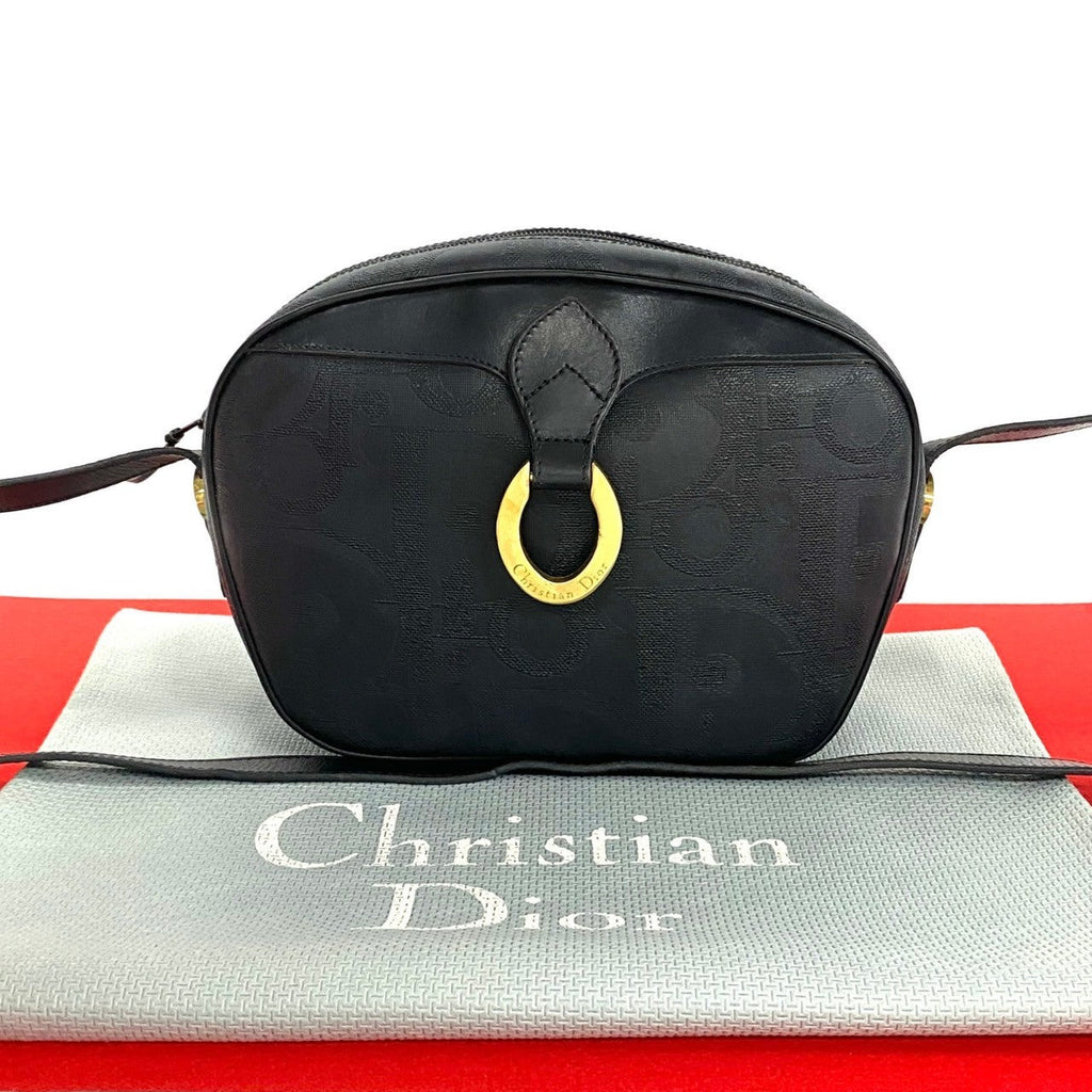 Christian Dior Trotter Leather Shoulder Bag
