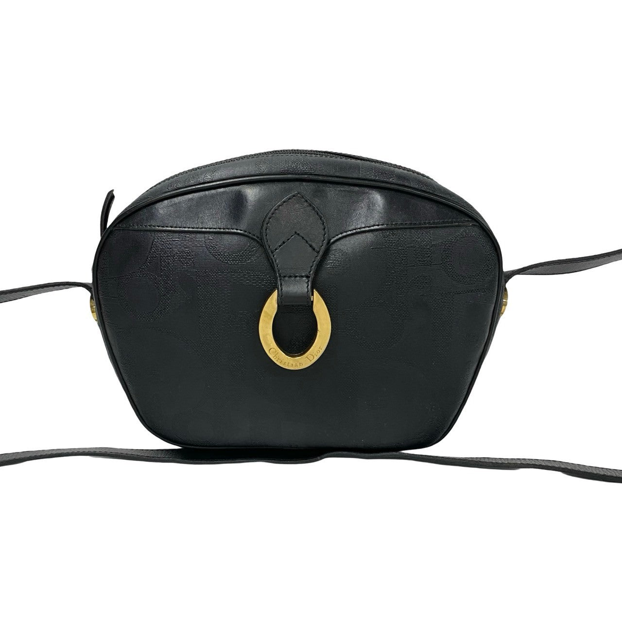Christian Dior Trotter Leather Shoulder Bag