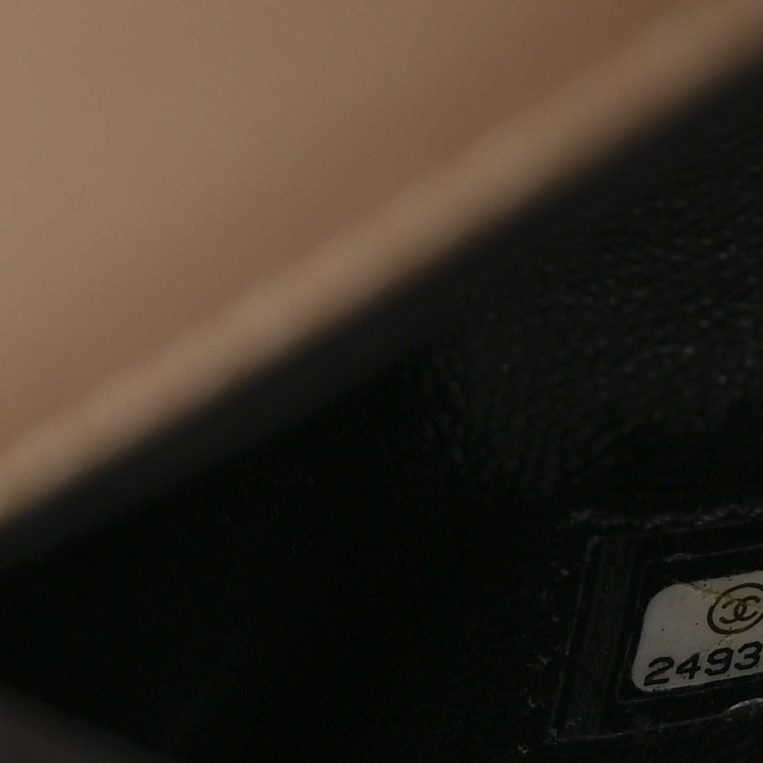 Caviar Quilted Small CC Filigree Flap Beige Black