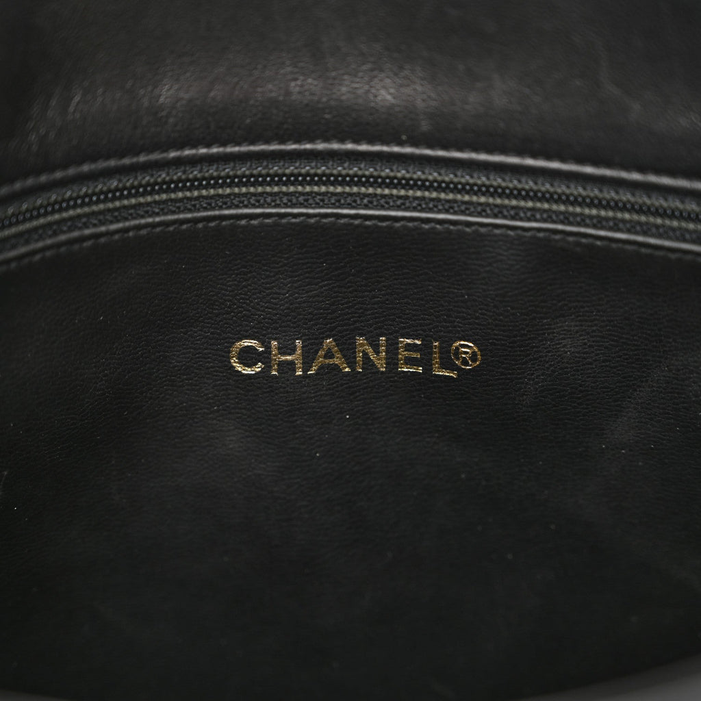 Lambskin Studded CC Tote Black