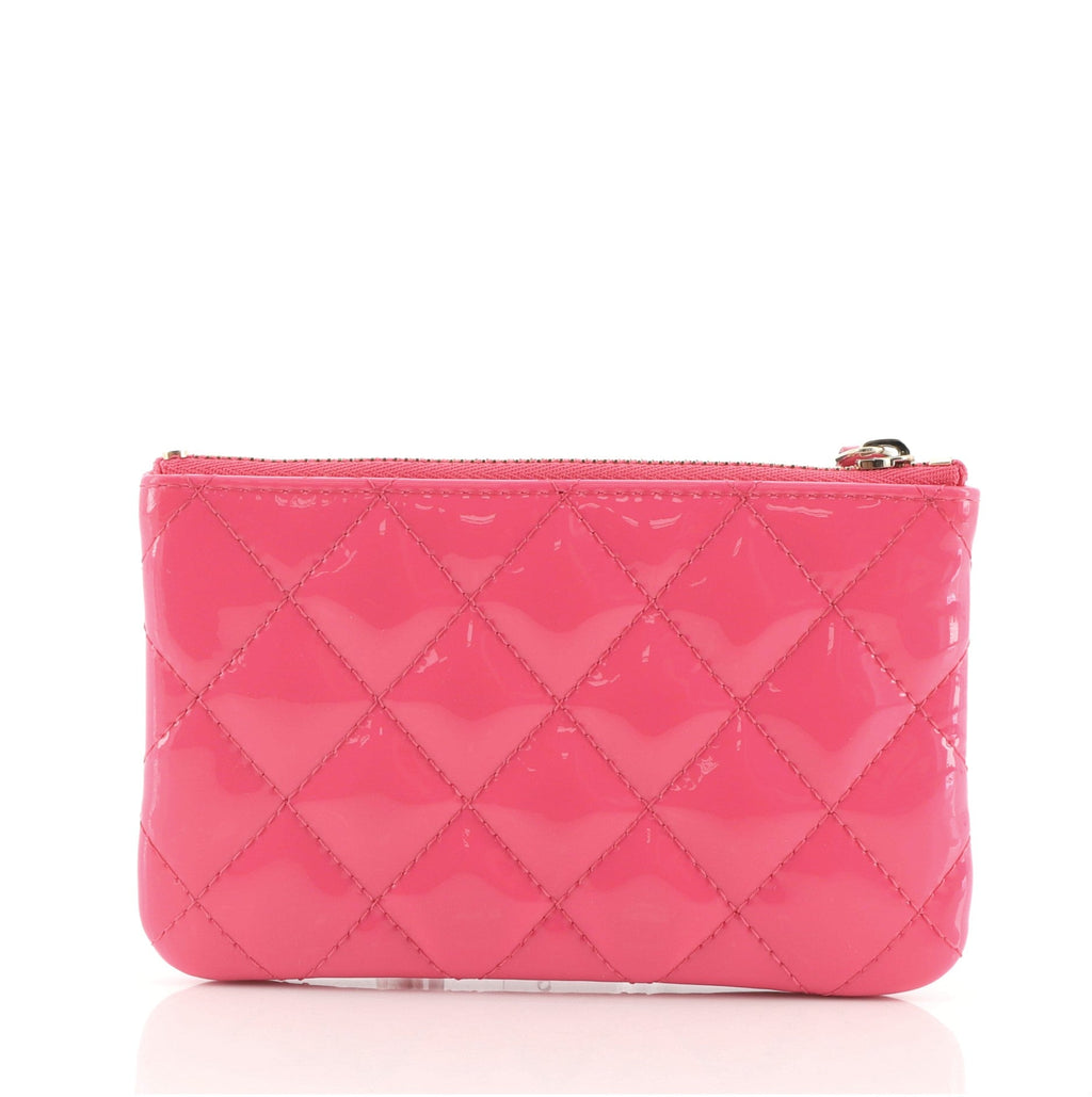 Classic O Case Pouch Quilted Patent Mini