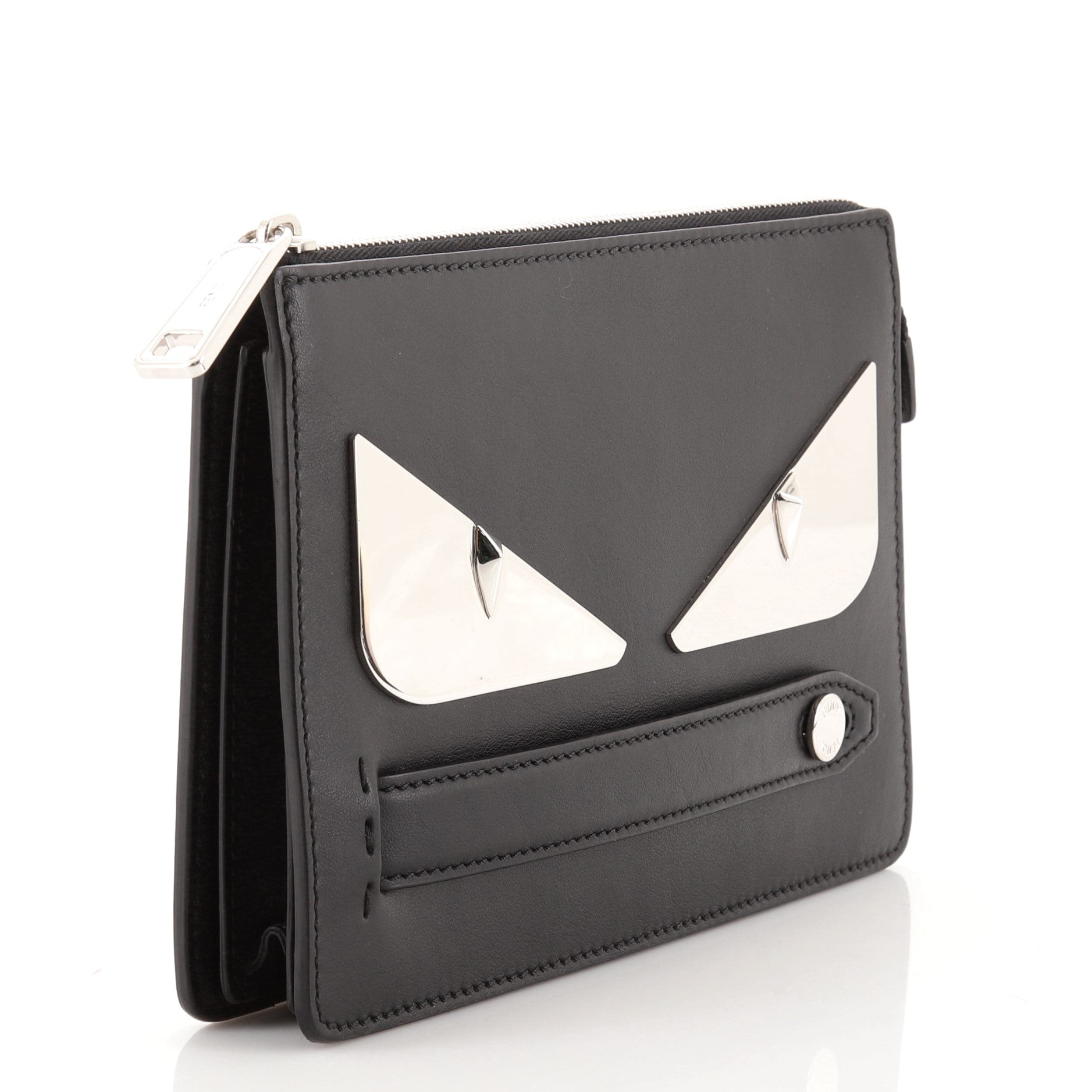 Monster Handle Clutch Leather Small