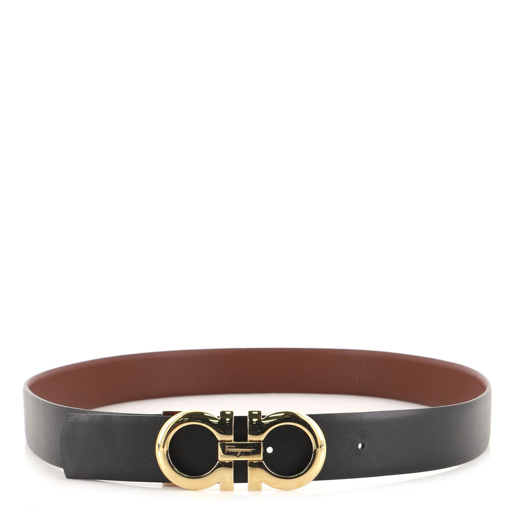 Gancini Reversible Belt Leather Medium 95