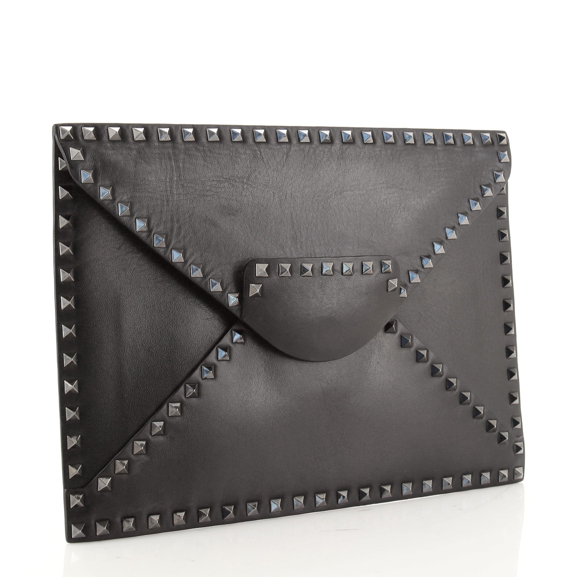 Rockstud Untitled Envelope Clutch Leather Medium