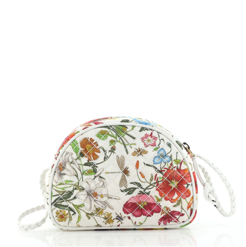 Trapuntata Camera Shoulder Bag Quilted Flora Canvas	 Mini