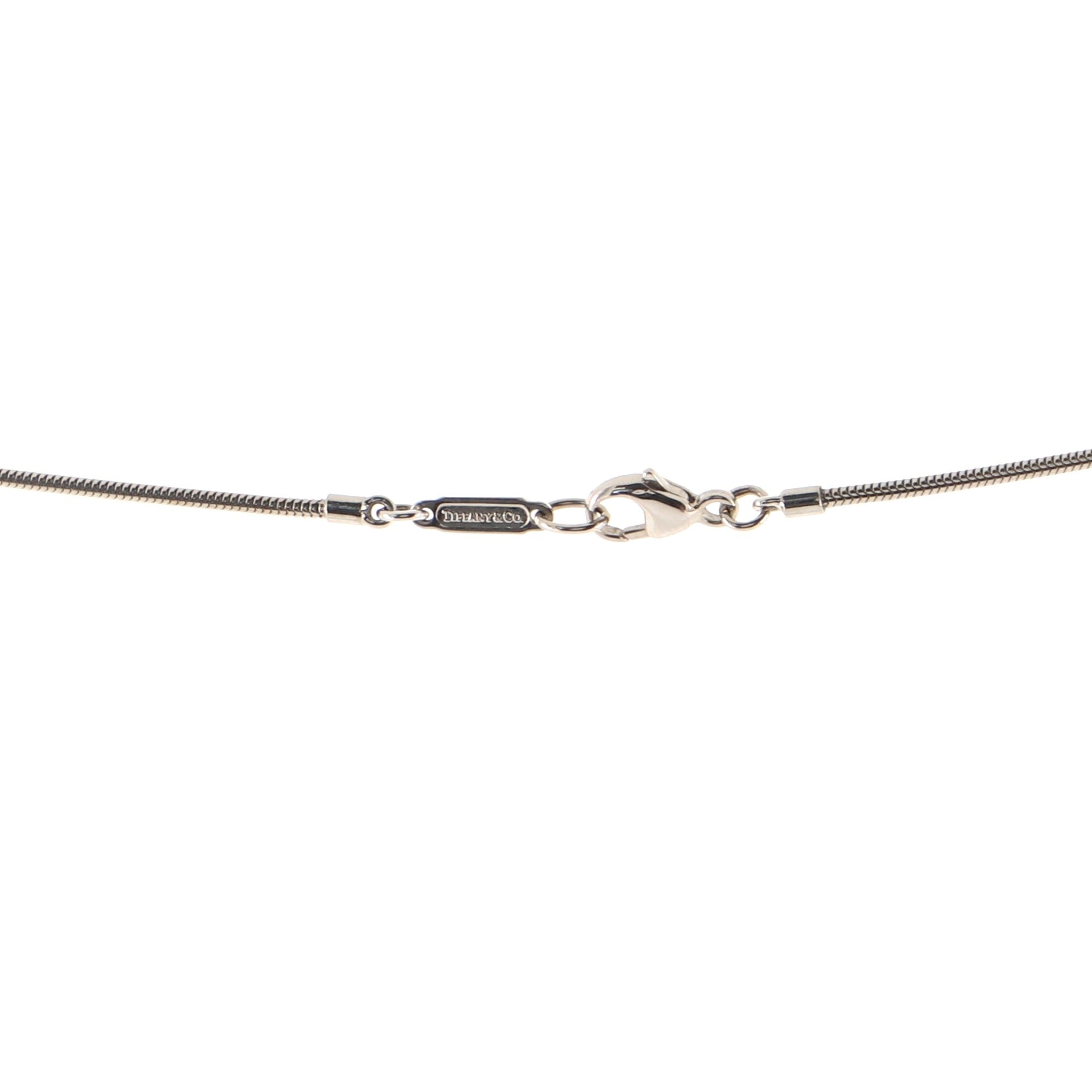 Feather Pendant Necklace 18K White Gold