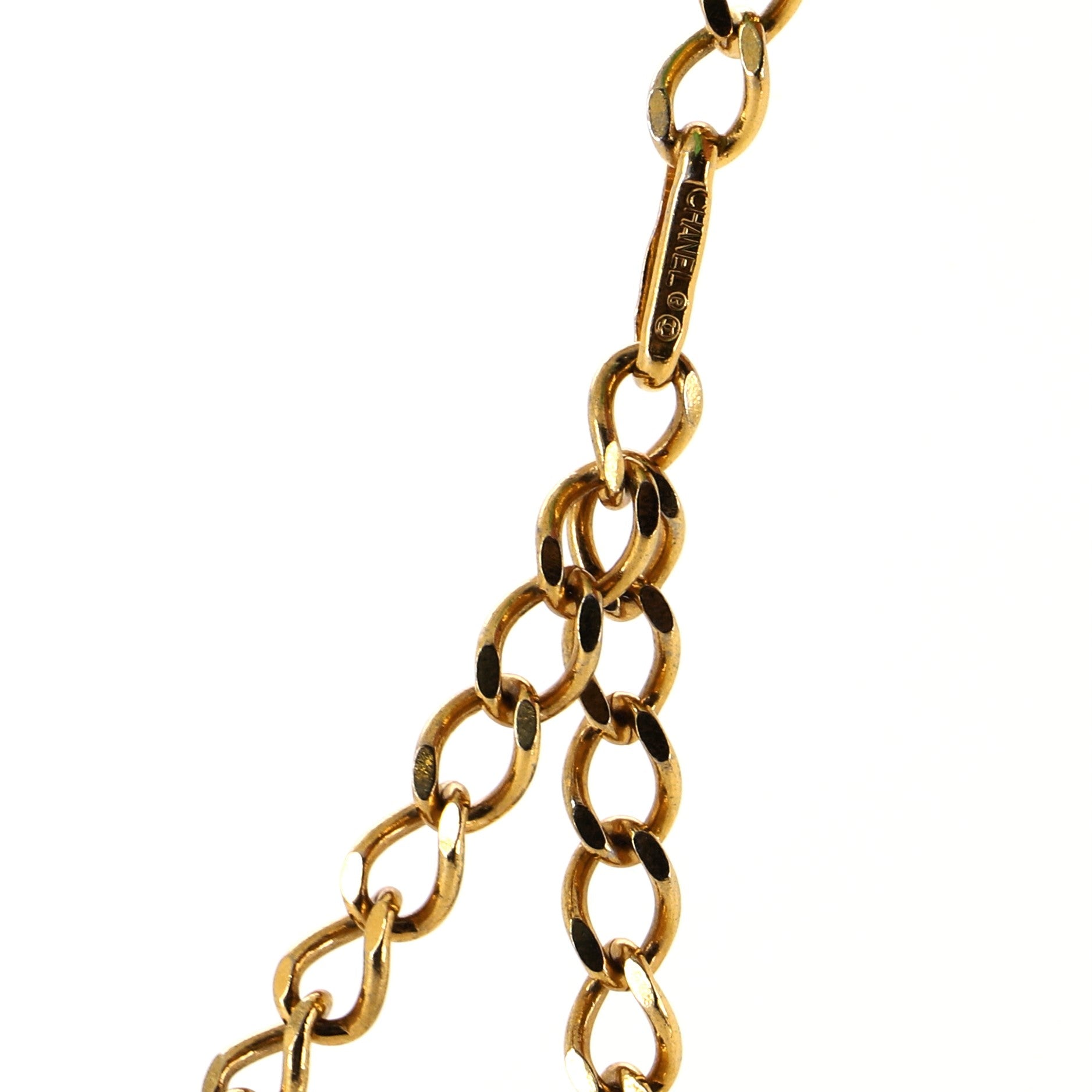 Vintage Medallion Chain Belt Metal 95