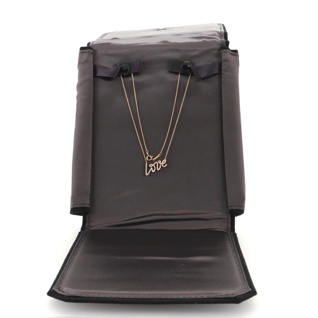 Paloma's Graffiti Love Pendant Necklace 18K Rose Gold and Diamonds Mini