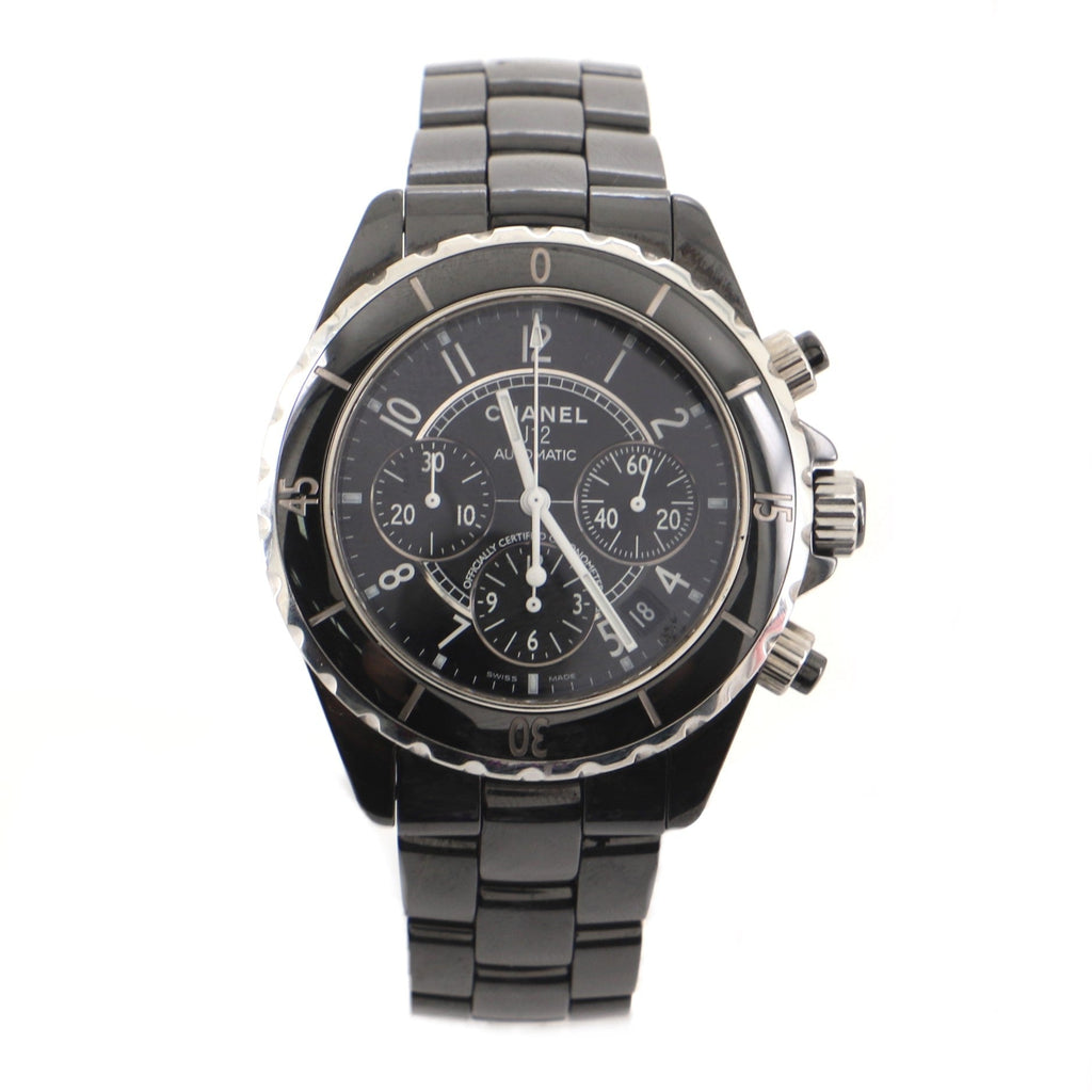 J12 Chronograph Automatic Watch Ceramic and Stainless Steel 41