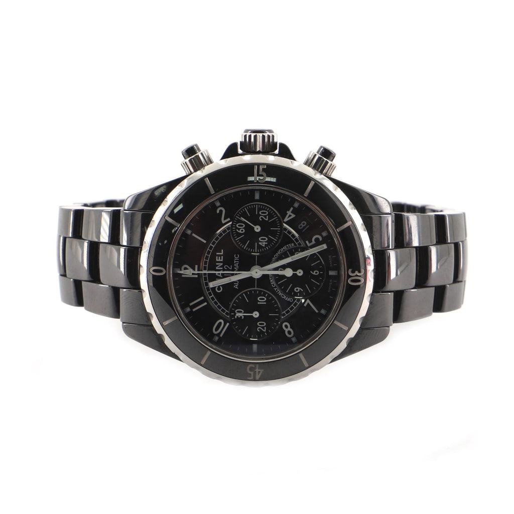 J12 Chronograph Automatic Watch Ceramic and Stainless Steel 41