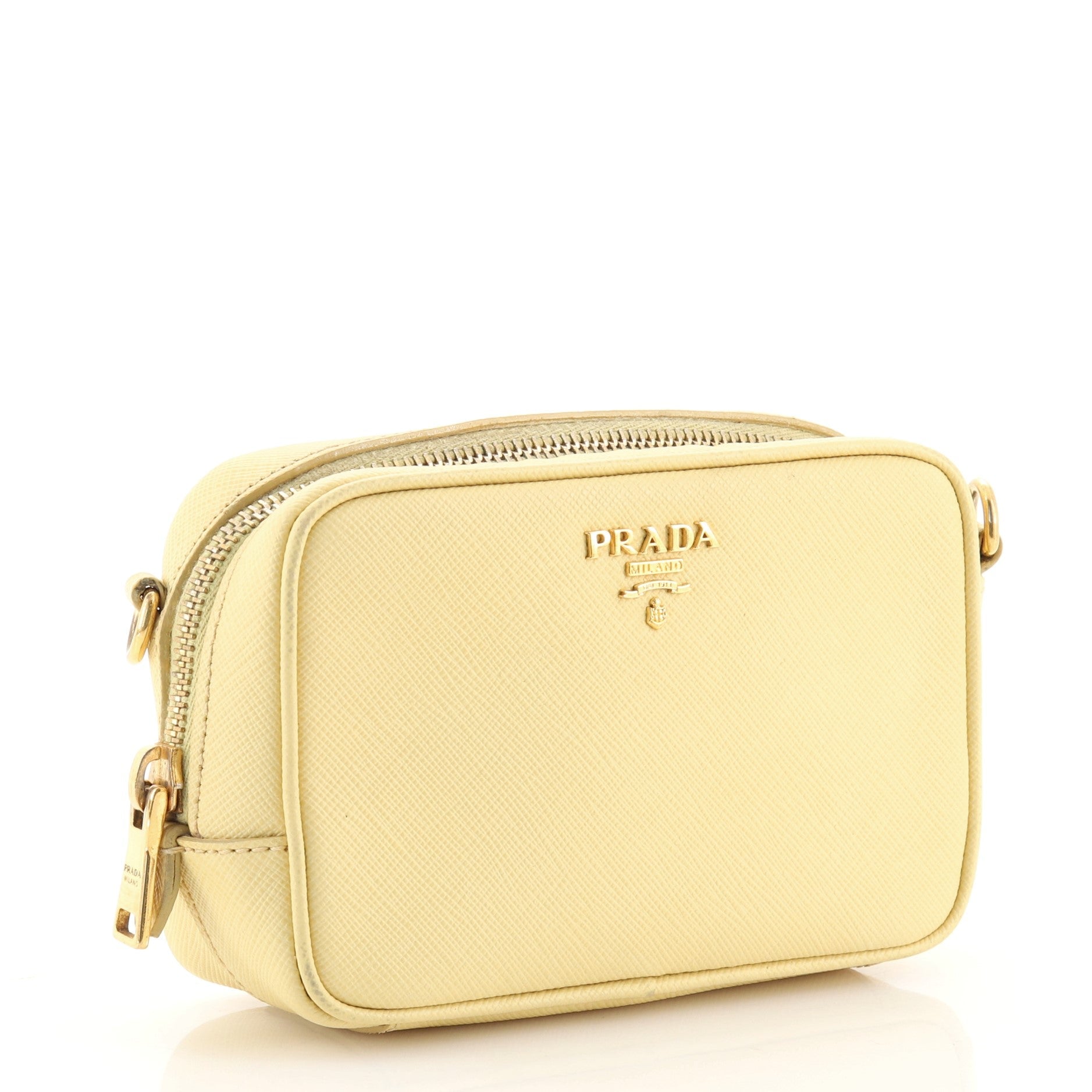 Zip Crossbody Bag Saffiano Leather Mini