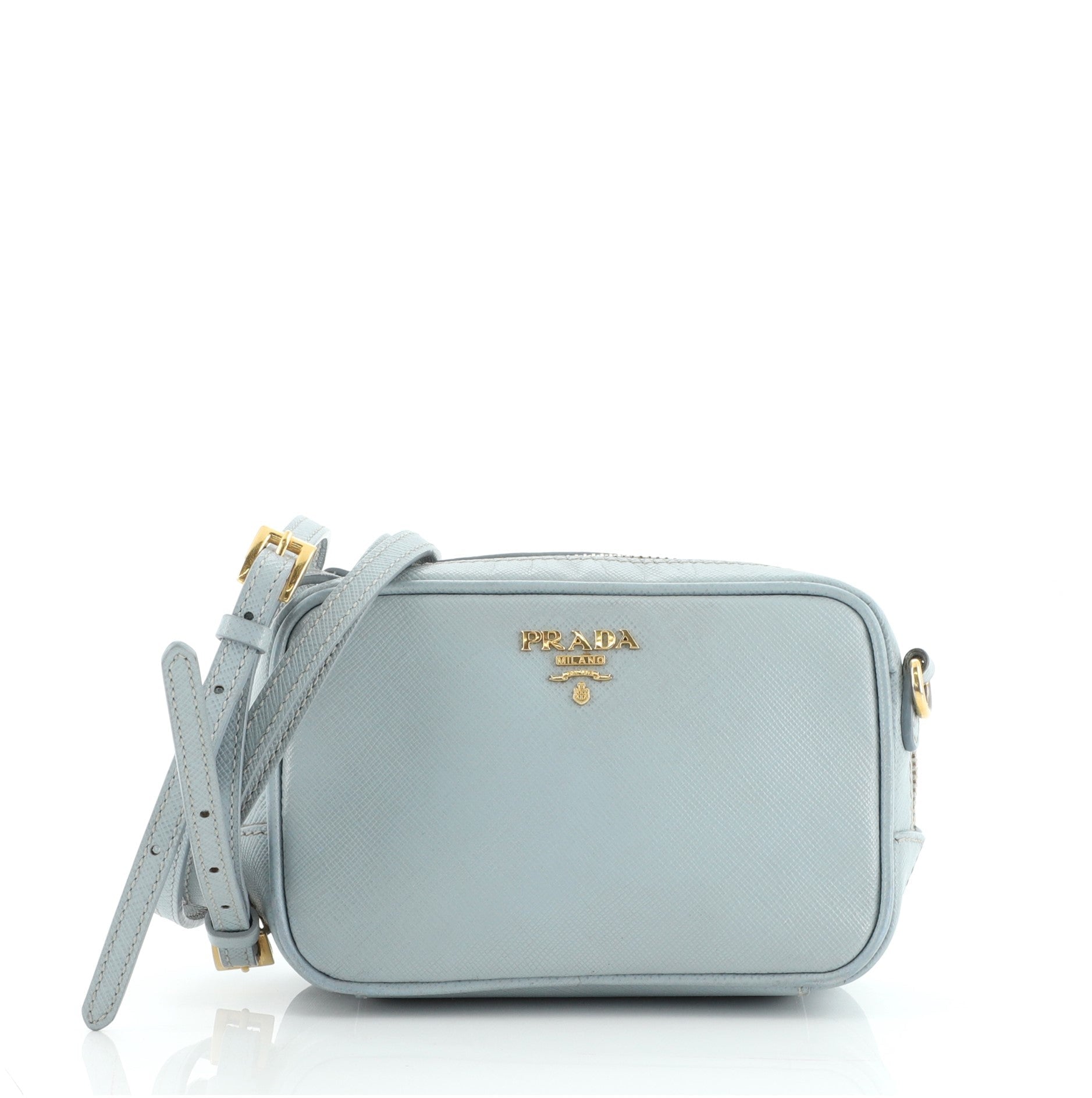 Zip Crossbody Bag Saffiano Leather Mini
