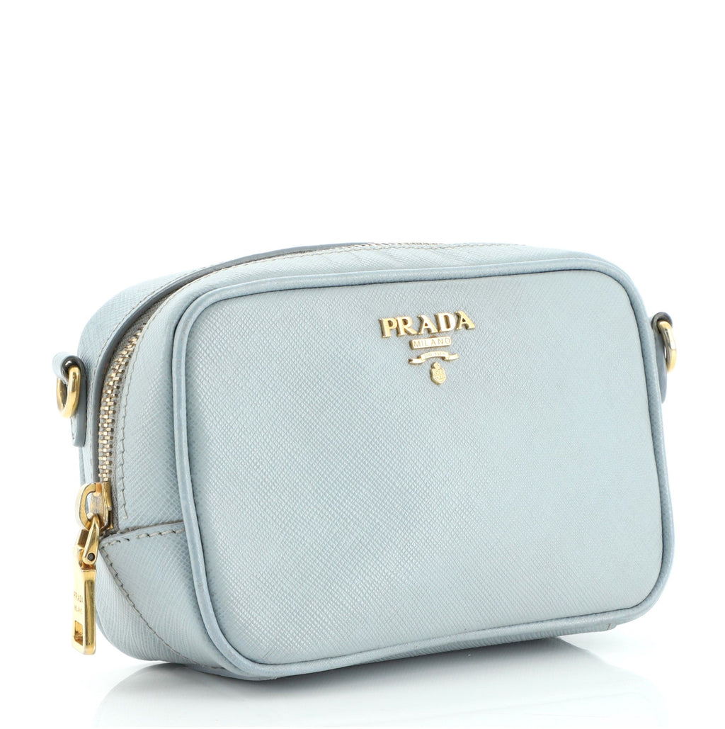 Zip Crossbody Bag Saffiano Leather Mini