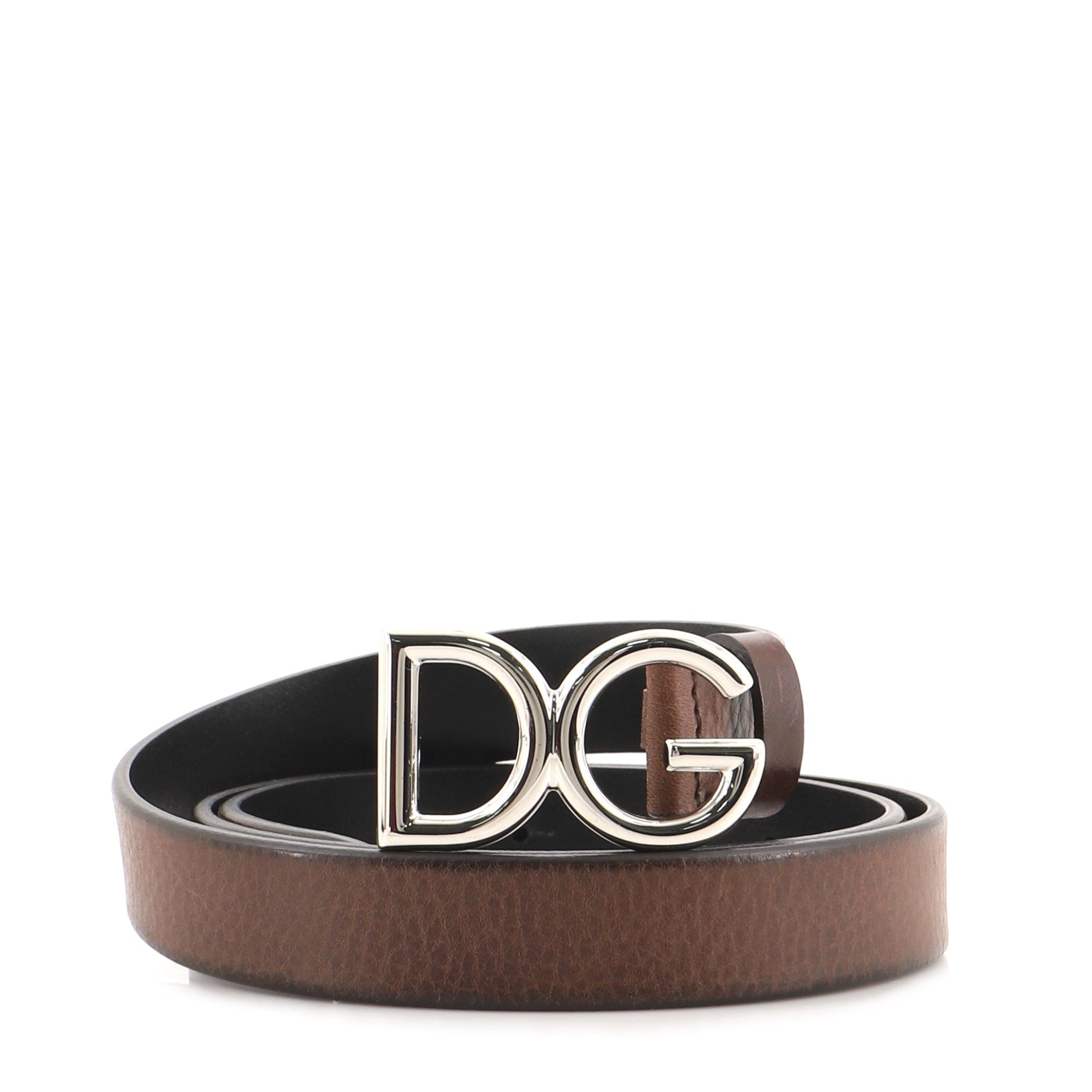 DG Logo Belt Leather Thin 95