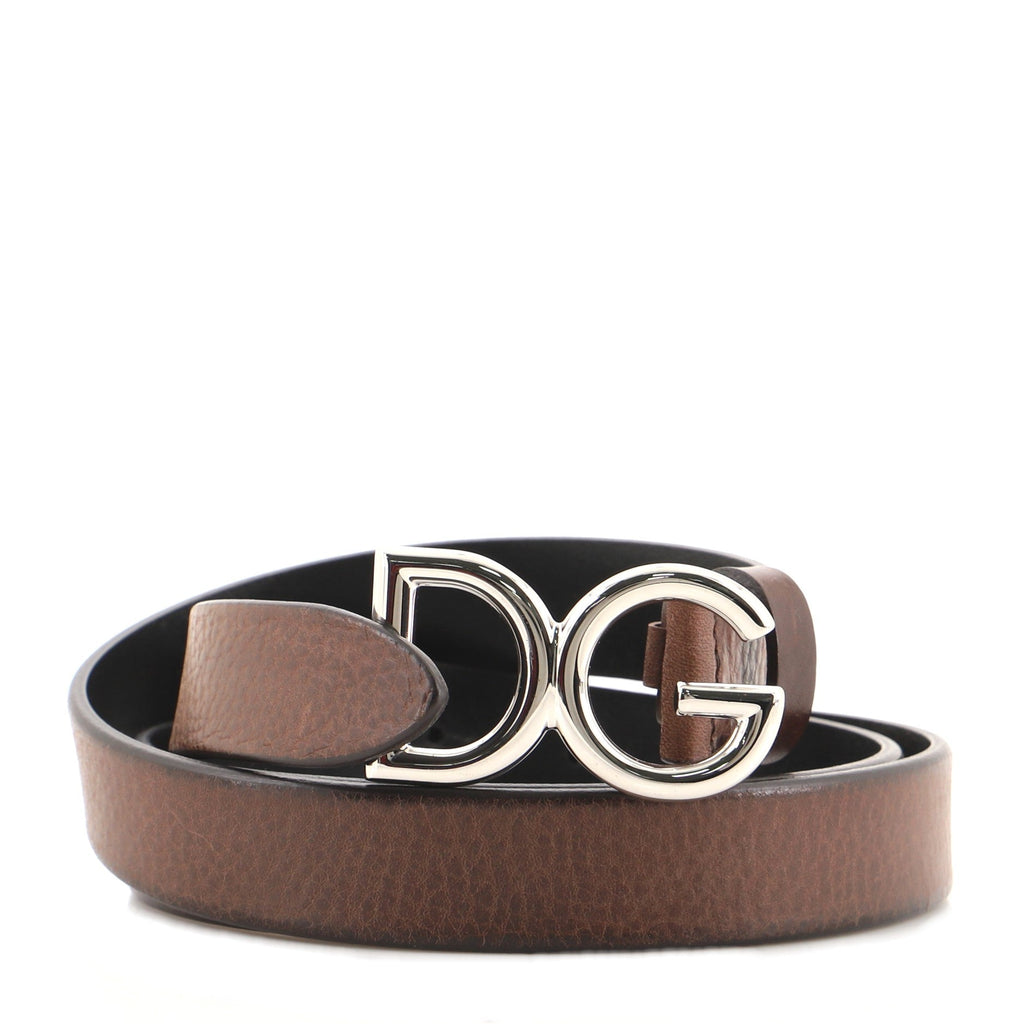 DG Logo Belt Leather Thin 95