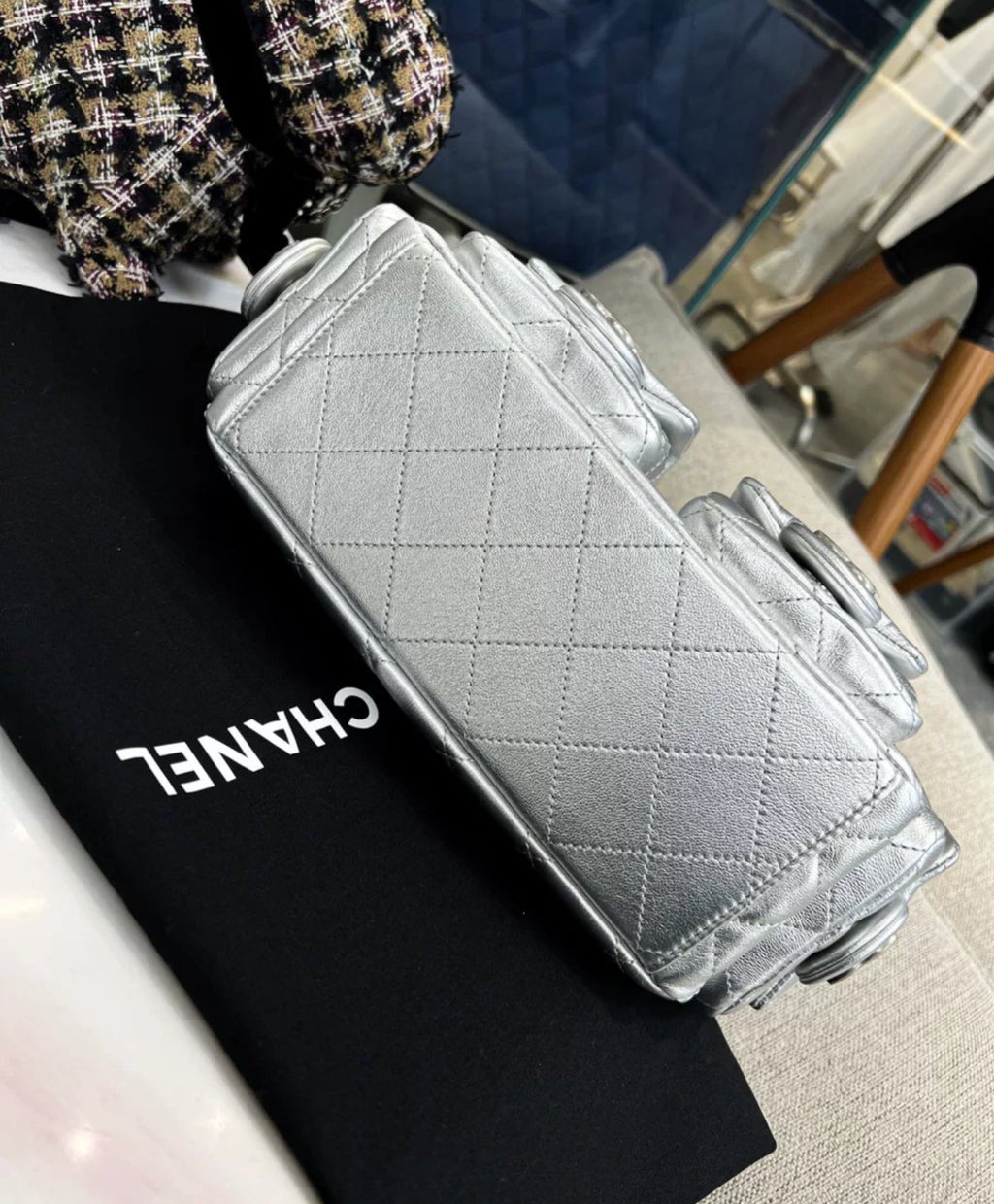 Chanel 25C Metallic Hobo Shoulder bag
