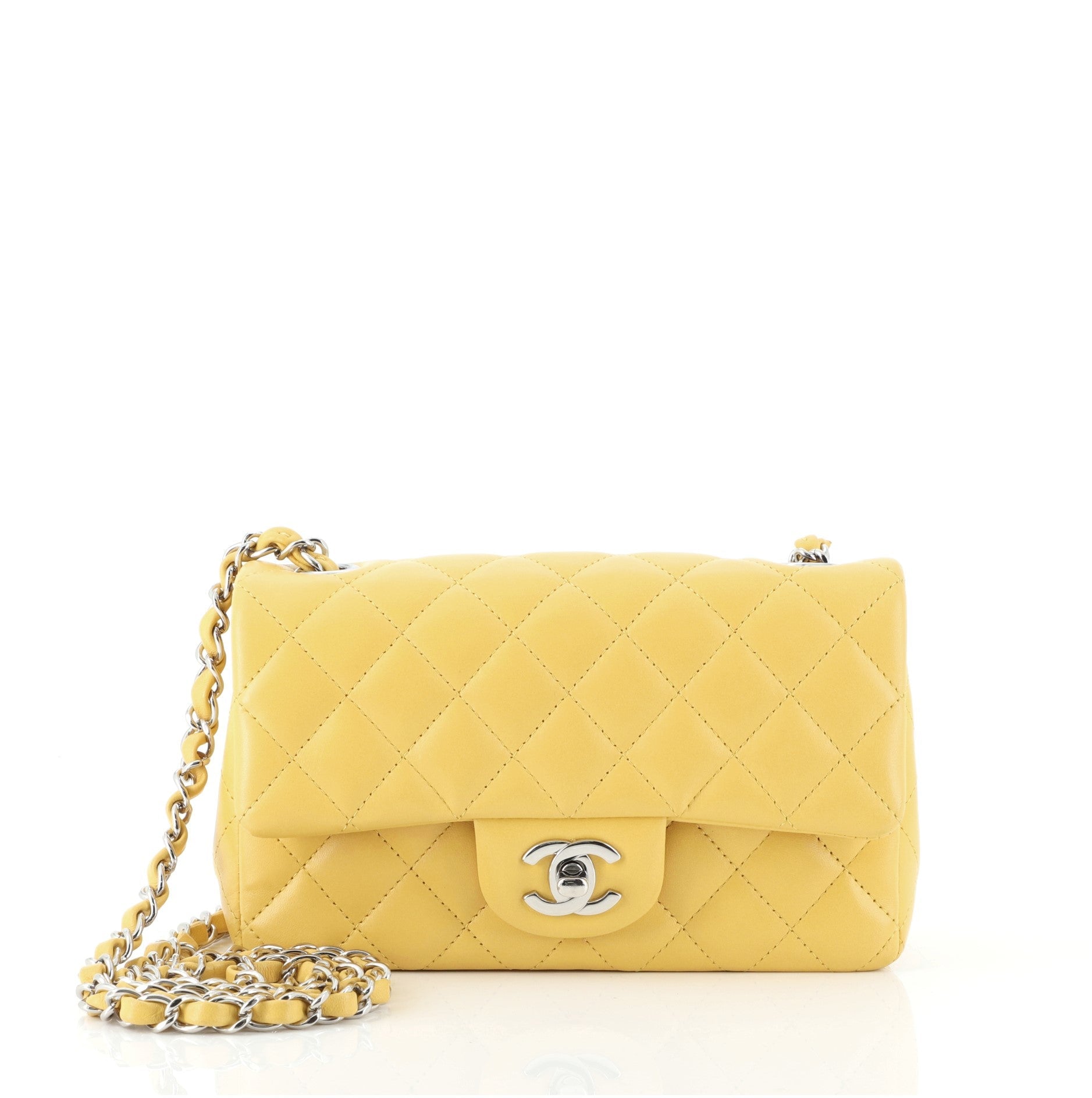 Classic Single Flap Bag Quilted Lambskin Mini