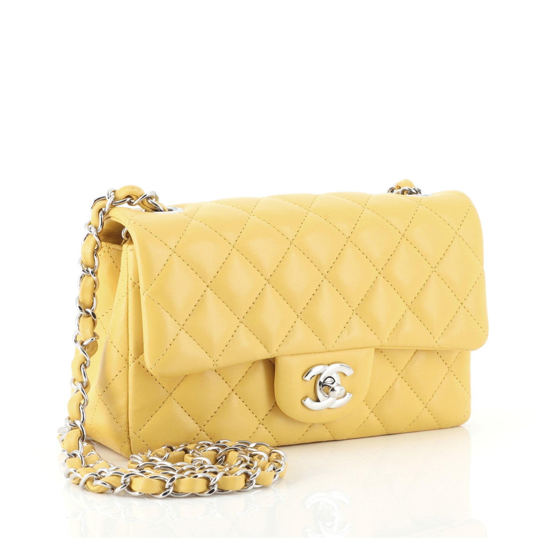 Classic Single Flap Bag Quilted Lambskin Mini
