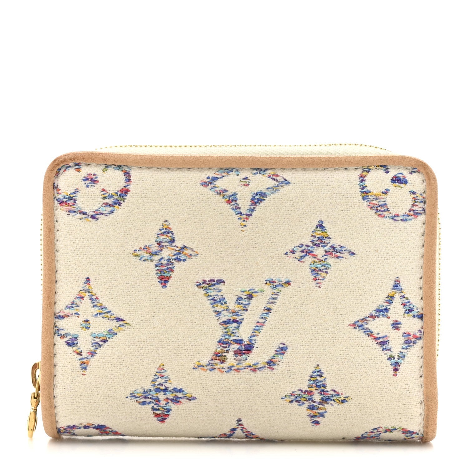 Monogram Jacquard Lou Wallet White