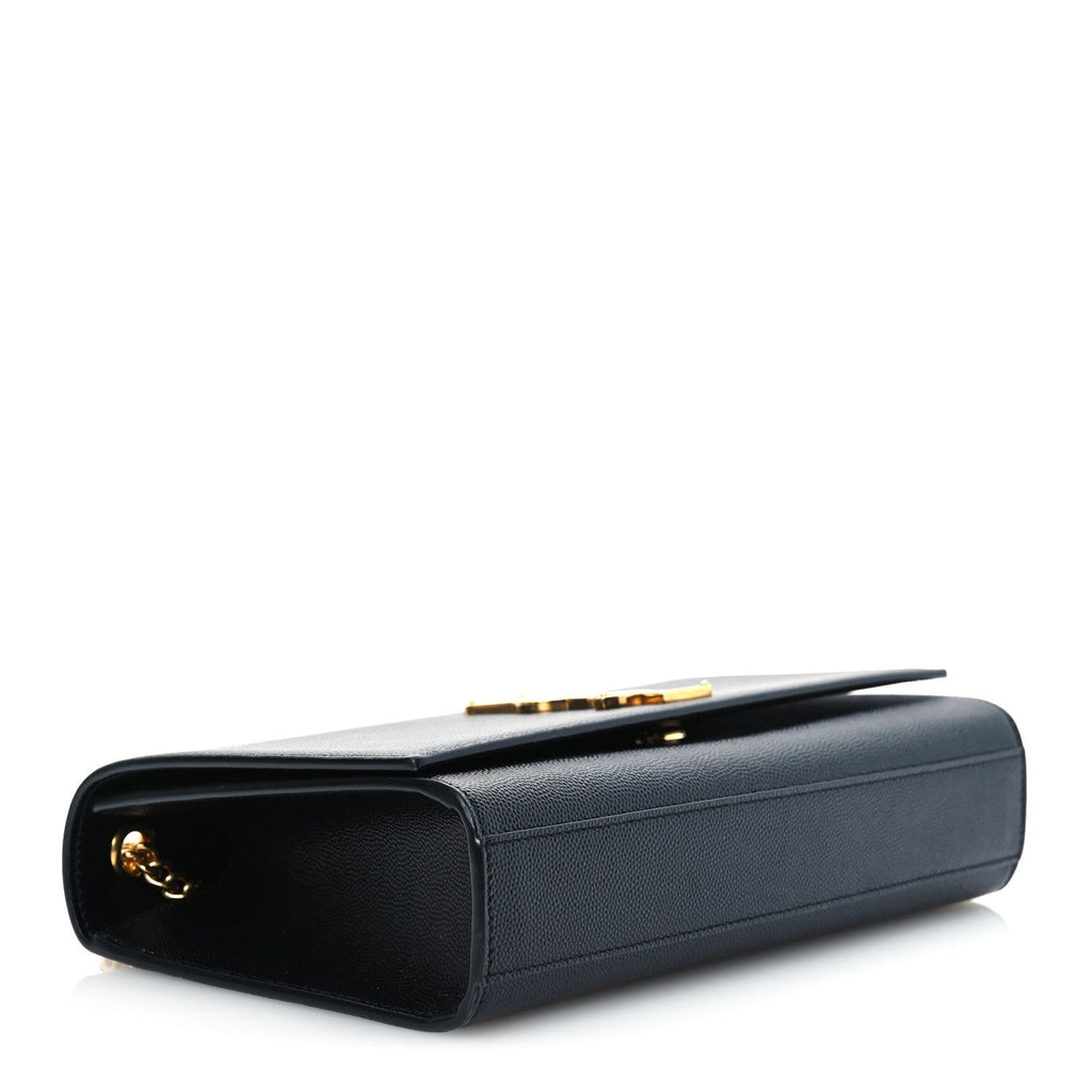 Grain De Poudre Medium Classic Monogram Kate Satchel Black