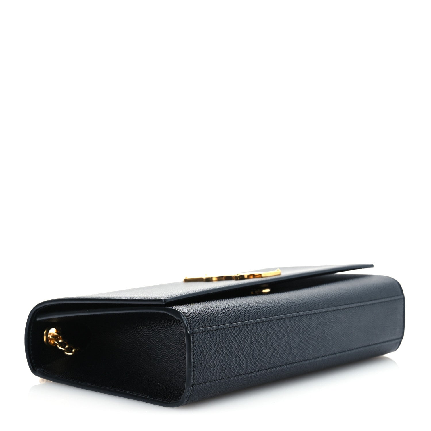 Grain De Poudre Medium Classic Monogram Kate Satchel Black