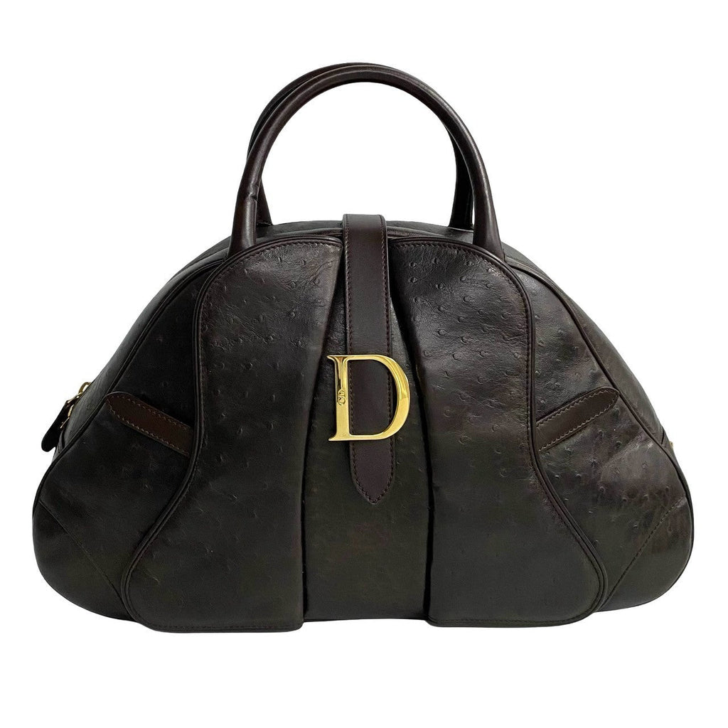 Christian Dior Ostrich Handbag