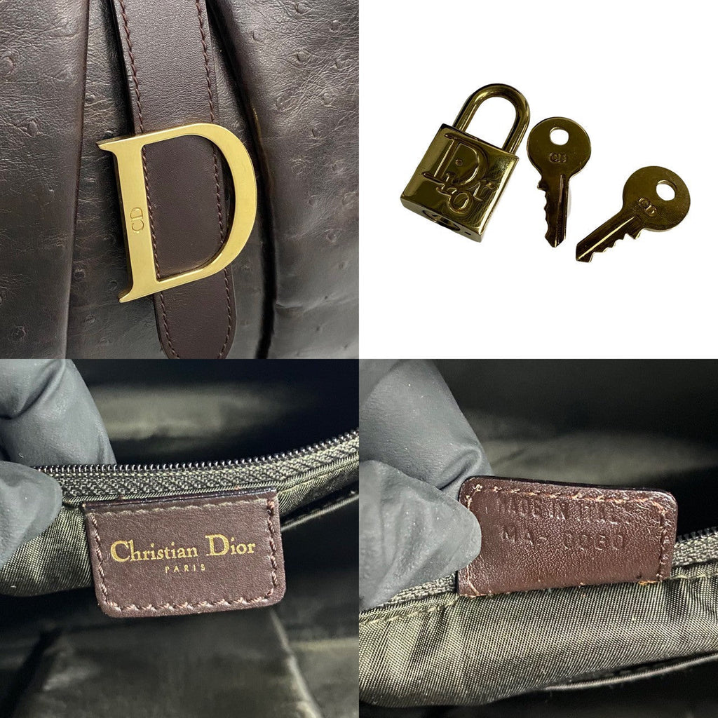 Christian Dior Ostrich Handbag