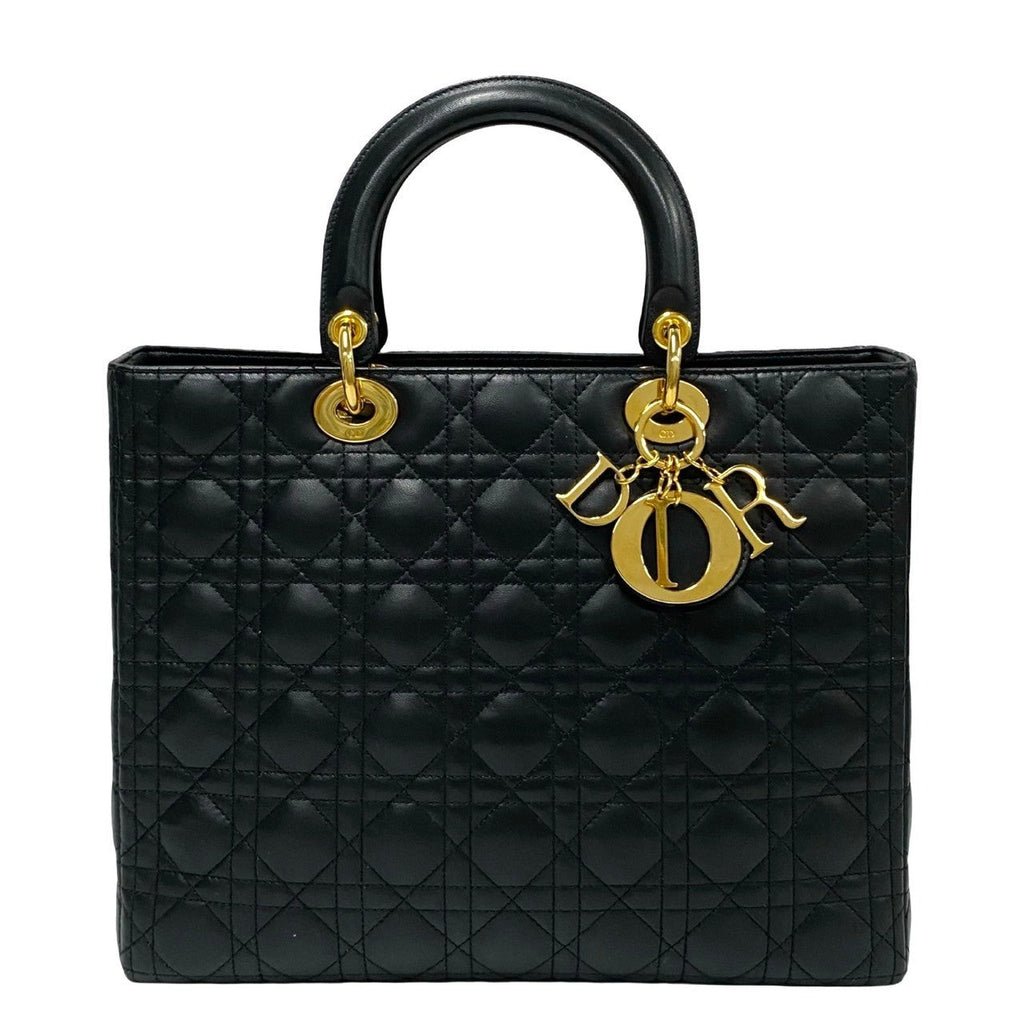 Christian Dior Lady Dior Leather Handbag