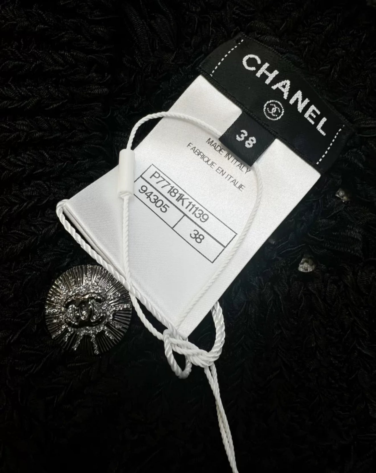 Chanel 24S Black Knitted igan