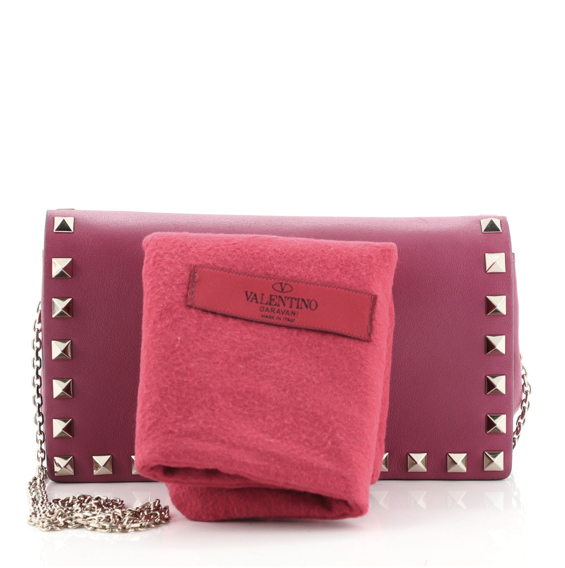 Rockstud Pouch Crossbody Bag Leather Mini