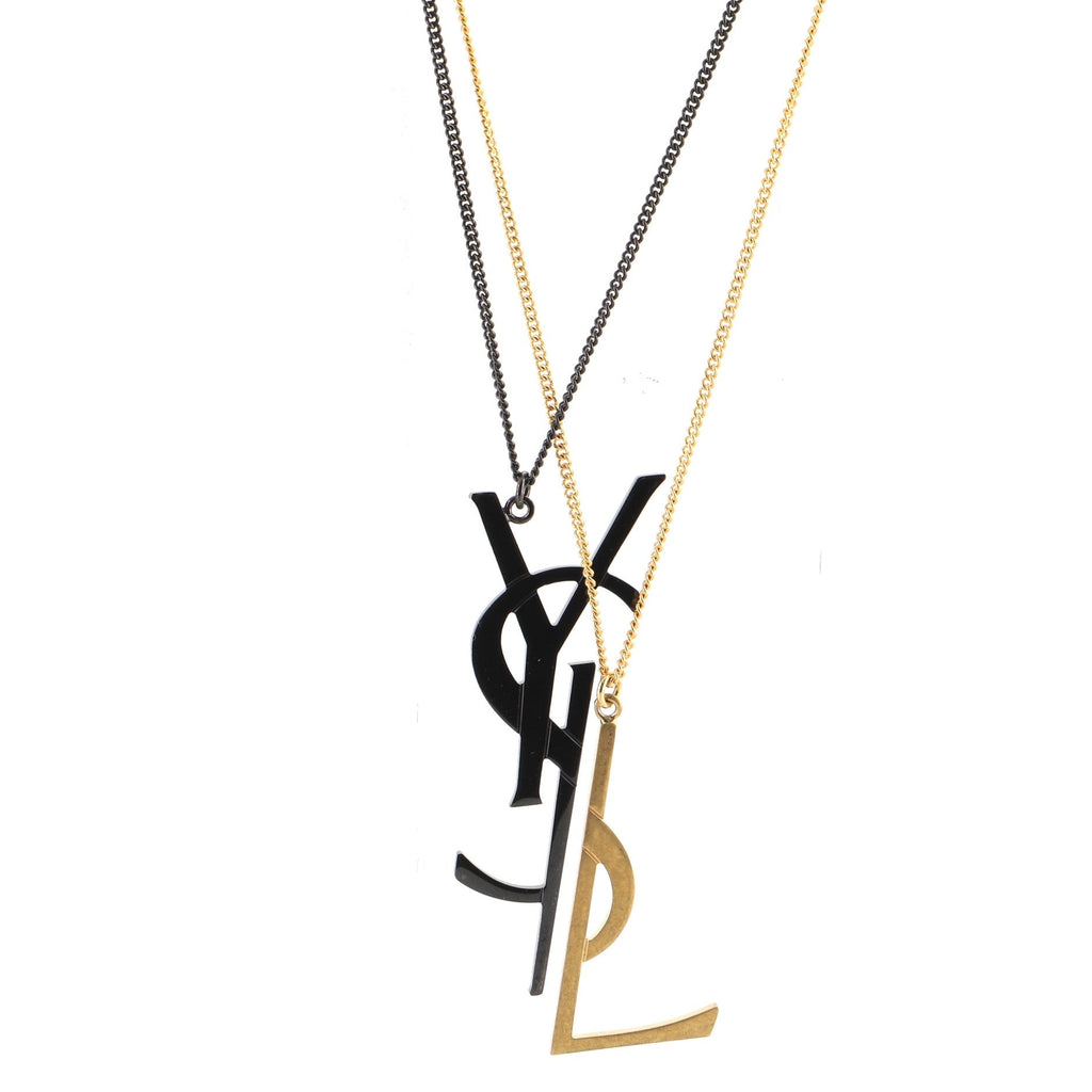 Monogram Deconstructed Pendant Necklace Metal